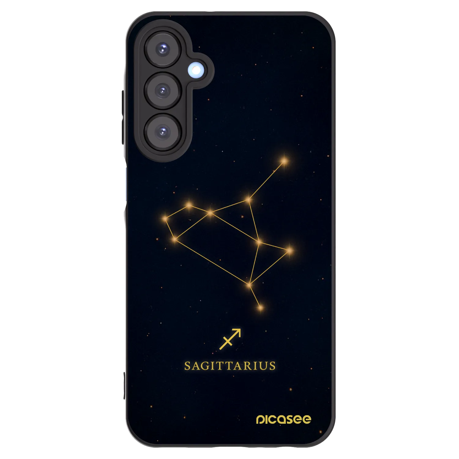 Picasee silikonowe czarne etui na Samsung Galaxy A25 A256B 5G - SAGITTARIUS