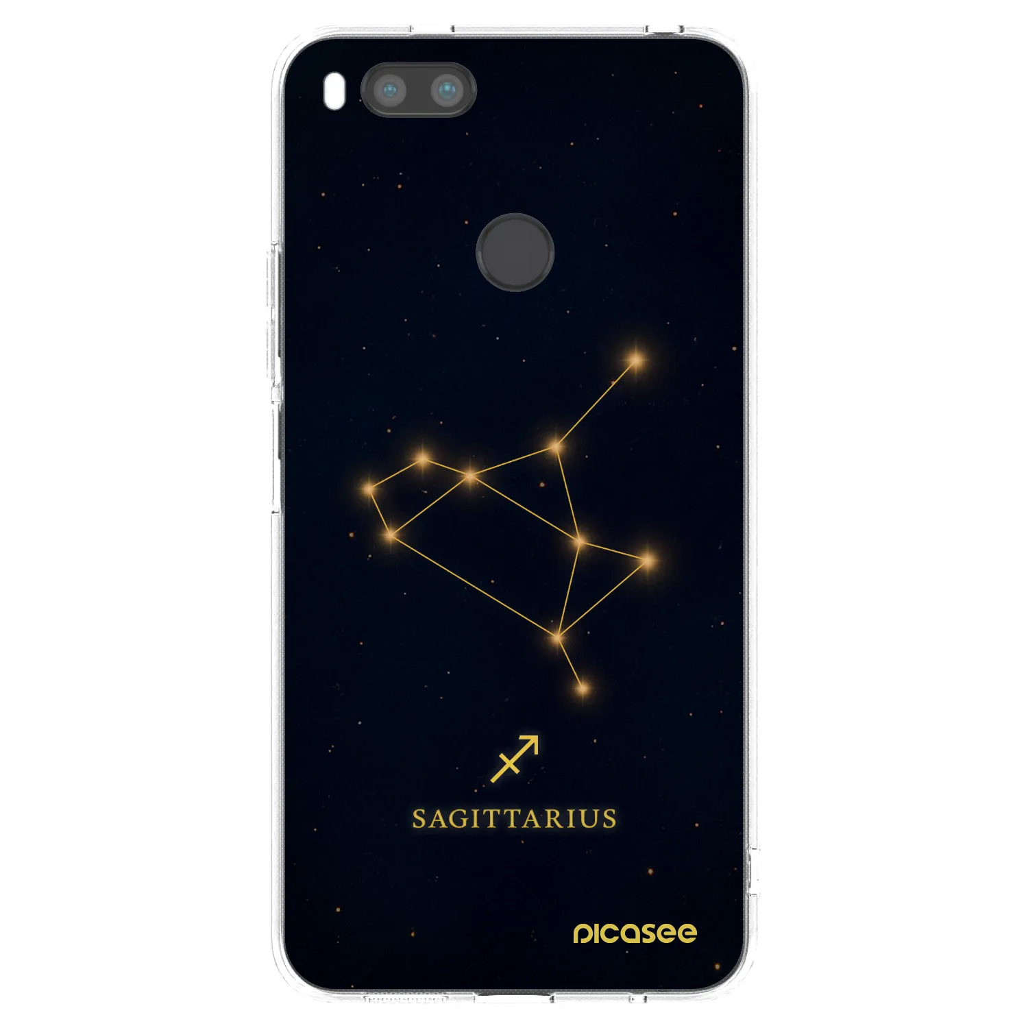 Picasee silikonowe przeźroczyste etui na Xiaomi Mi A1 Global - SAGITTARIUS