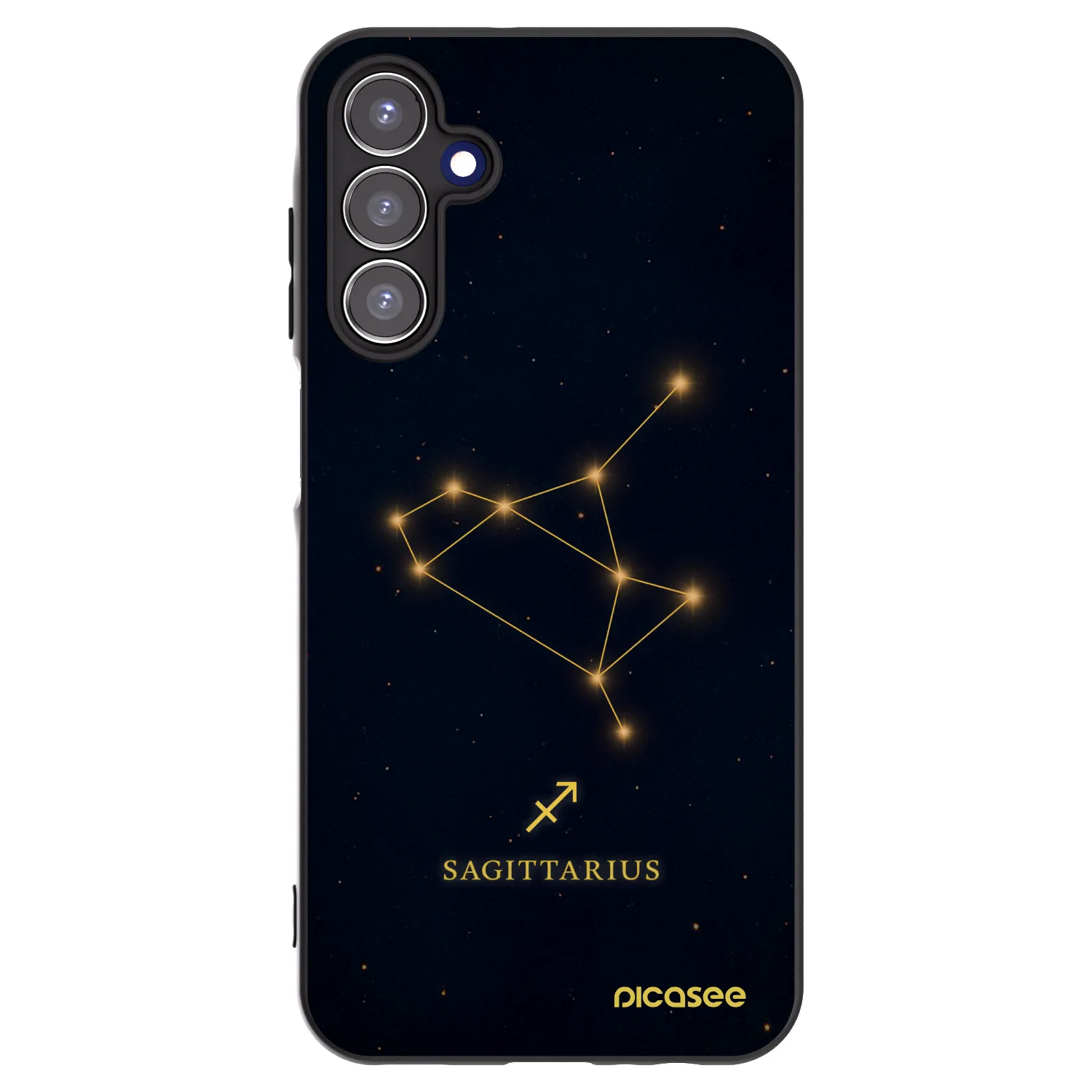 Picasee silikonowe czarne etui na Samsung Galaxy A15 A156B 5G - SAGITTARIUS
