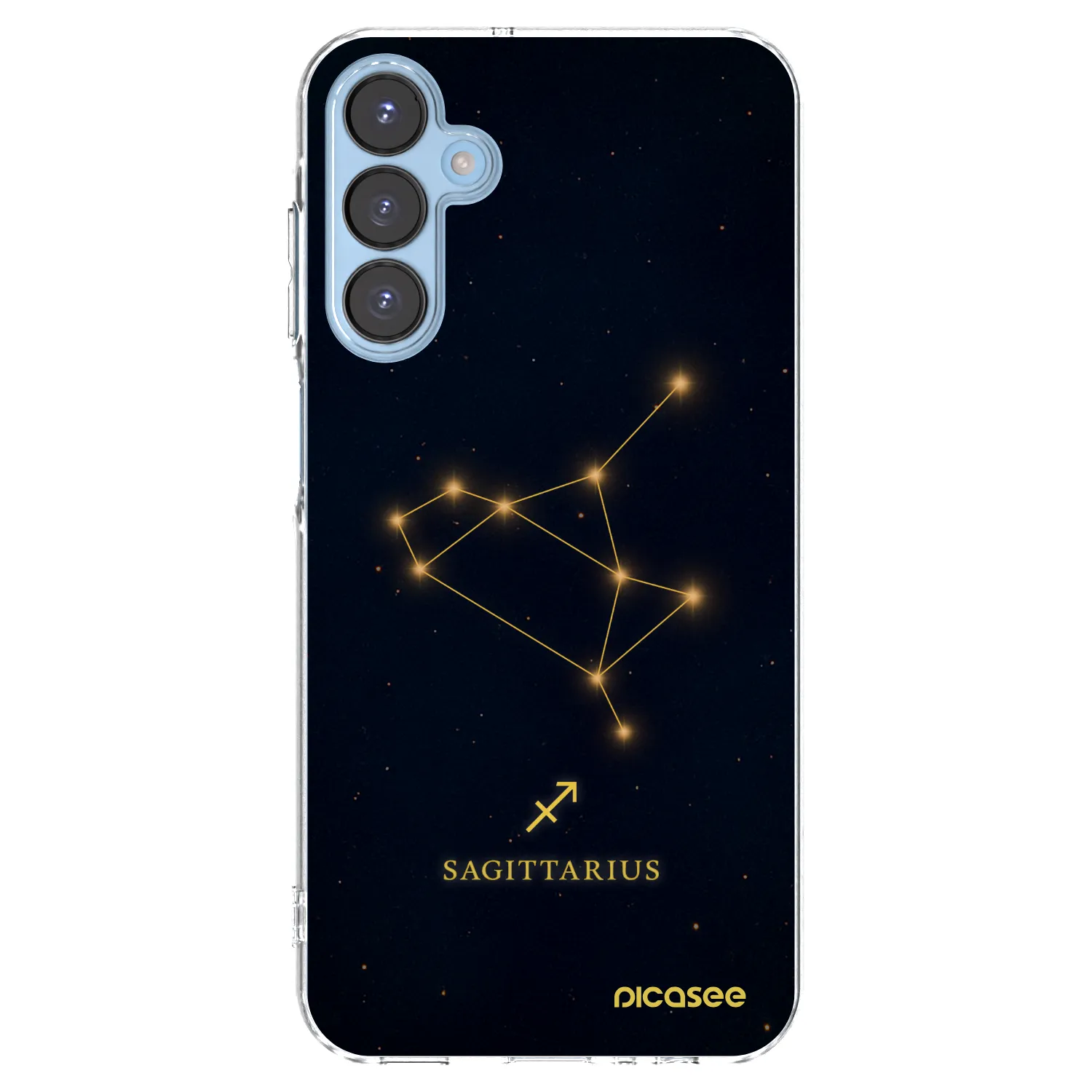 Picasee silikonowe przeźroczyste etui na Samsung Galaxy A15 A156B 5G - SAGITTARIUS