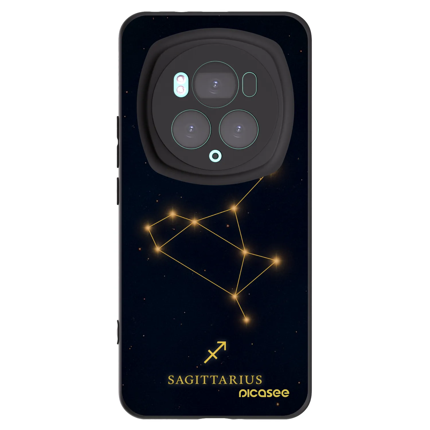 Picasee silikonowe czarne etui na Honor Magic6 Pro - SAGITTARIUS