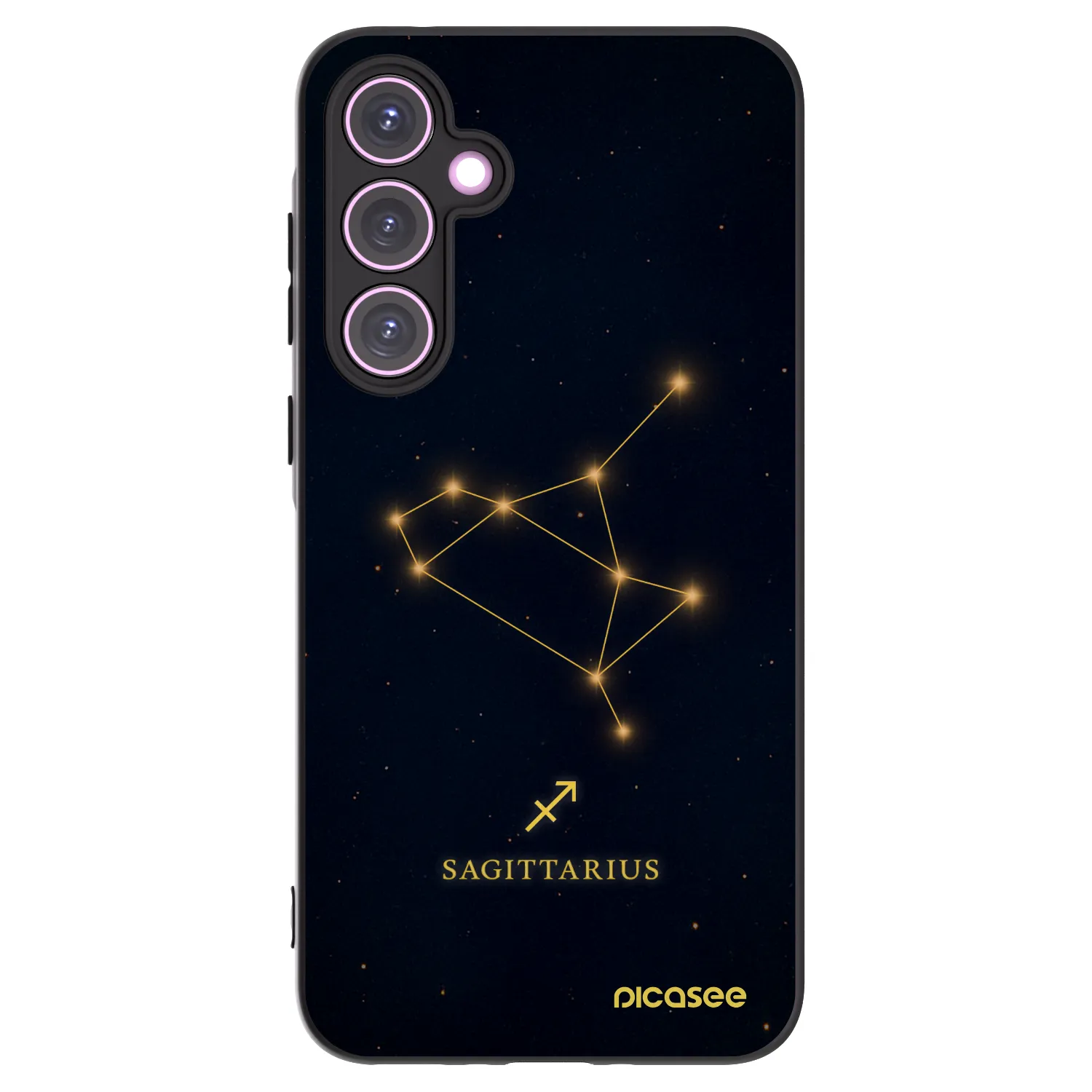 Picasee silikonowe czarne etui na Samsung Galaxy A35 5G A356B - SAGITTARIUS