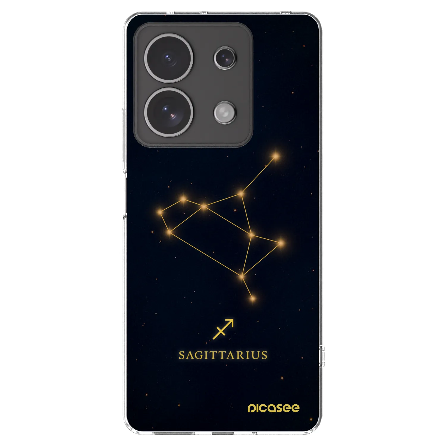 Picasee silikonowe przeźroczyste etui na Xiaomi Redmi Note 13 4G - SAGITTARIUS