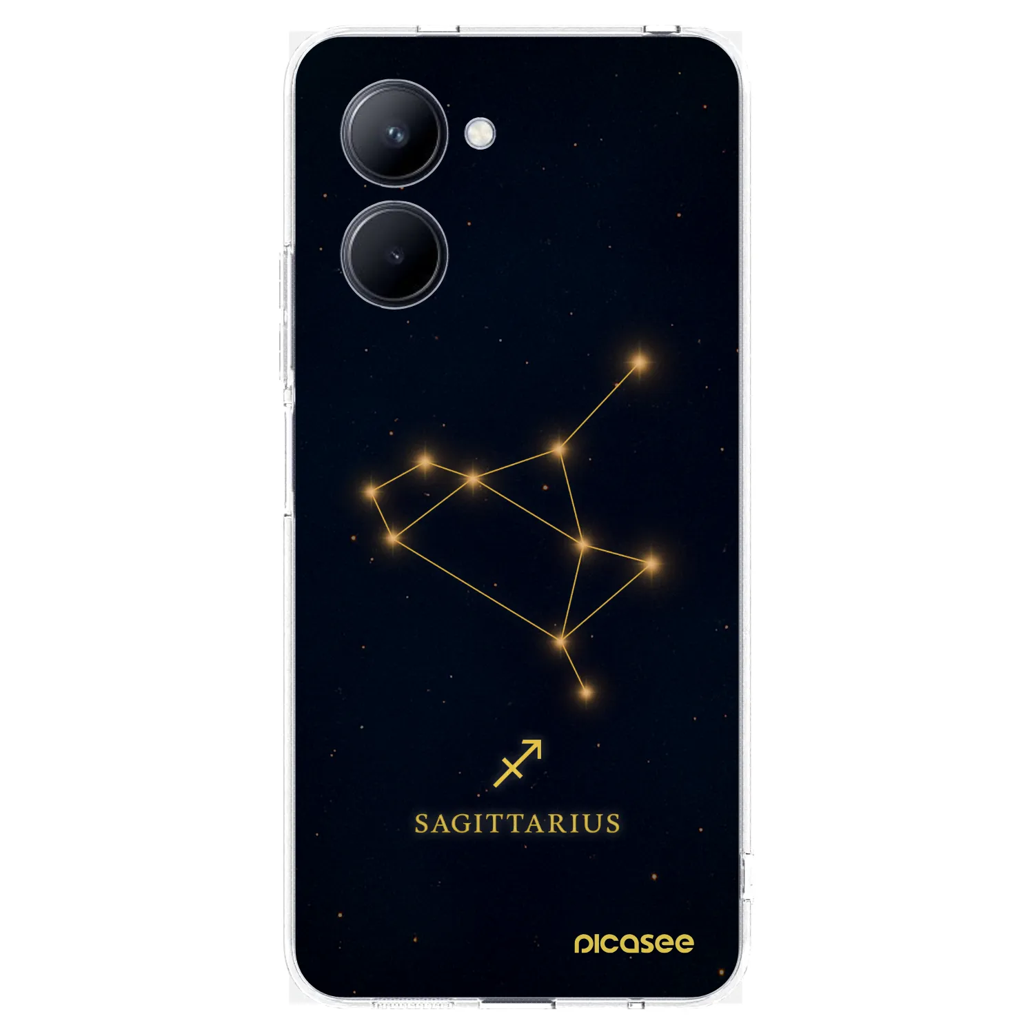 Picasee silikonowe przeźroczyste etui na Realme C33 (2023) - SAGITTARIUS
