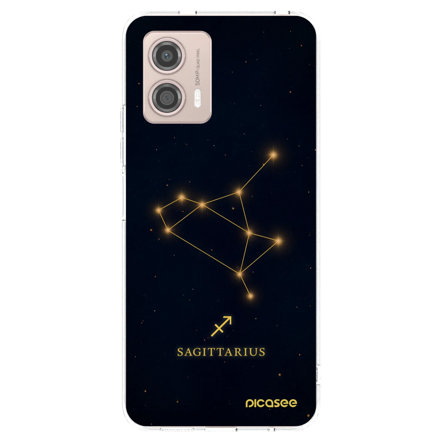 Picasee silikonowe przeźroczyste etui na Motorola Moto G53 5G - SAGITTARIUS