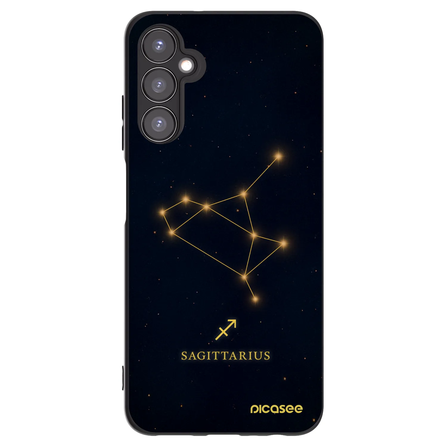 Picasee silikonowe czarne etui na Samsung Galaxy A05s A057G - SAGITTARIUS