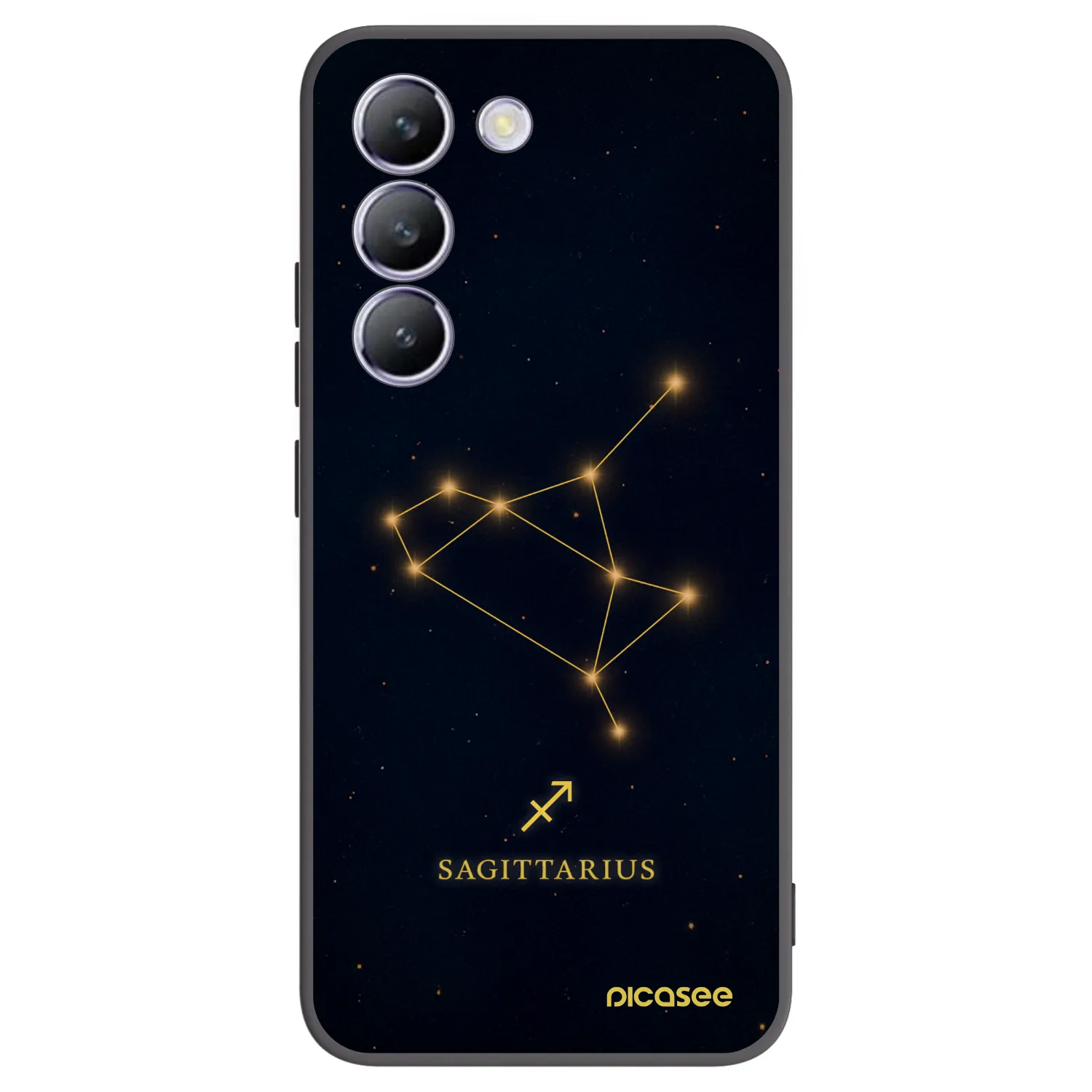 Picasee silikonowe czarne etui na Vivo V40 SE 5G - SAGITTARIUS