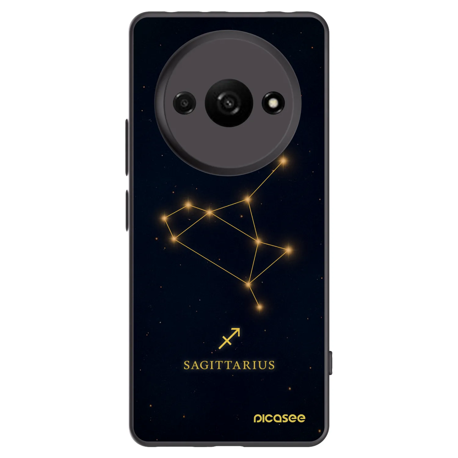 Picasee silikonowe czarne etui na Xiaomi Redmi A3 - SAGITTARIUS