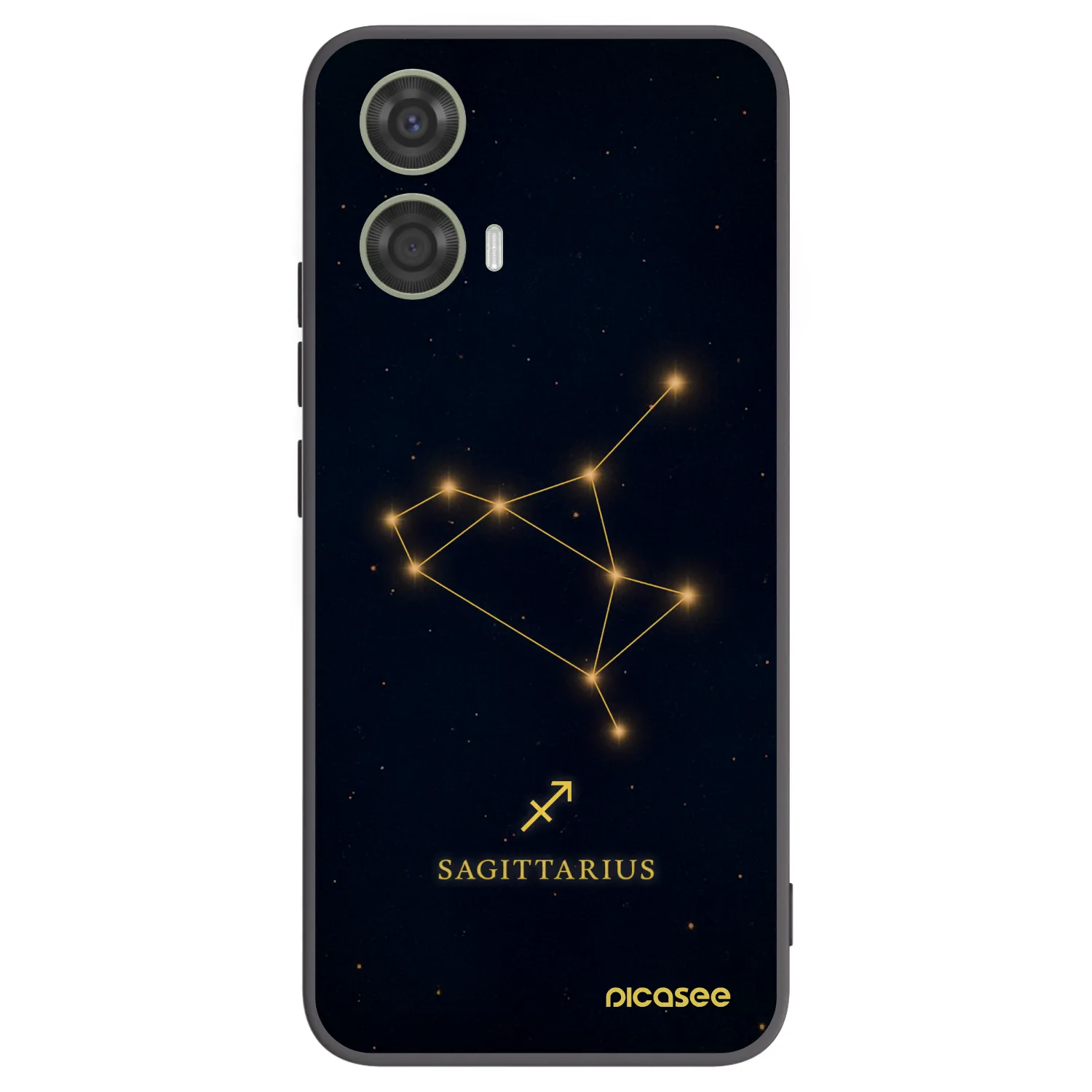 Picasee silikonowe czarne etui na Motorola Moto G24 - SAGITTARIUS