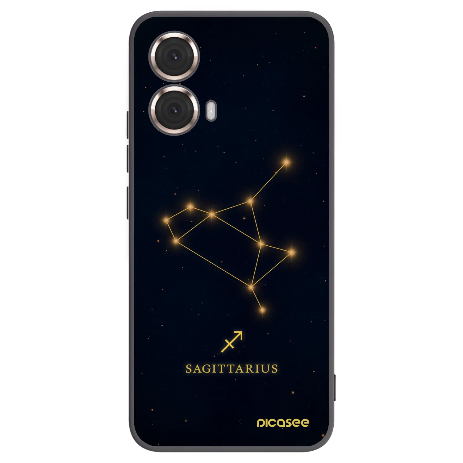 Picasee silikonowe czarne etui na Motorola Moto G85 - SAGITTARIUS