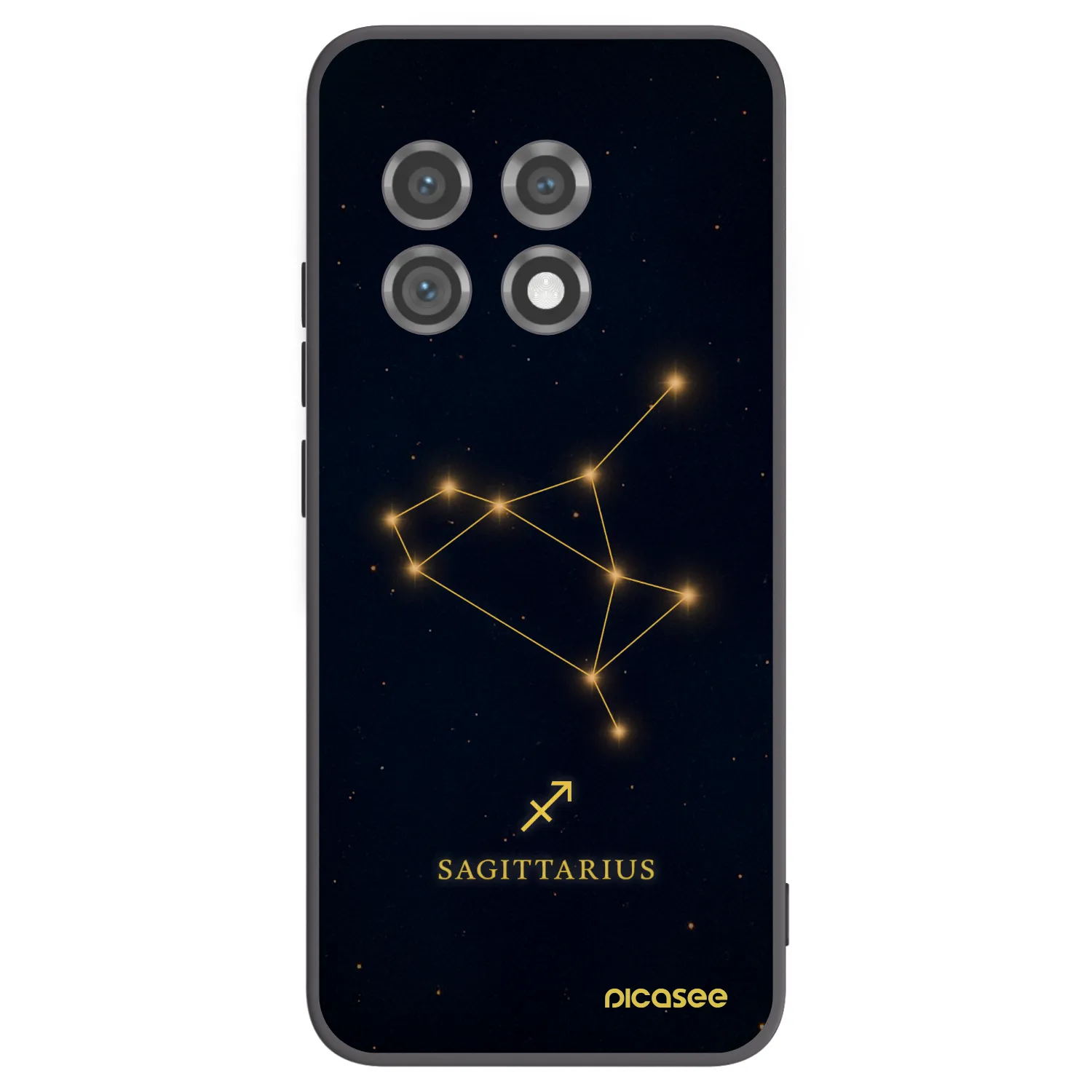 Picasee silikonowe czarne etui na OnePlus 11 5G - SAGITTARIUS