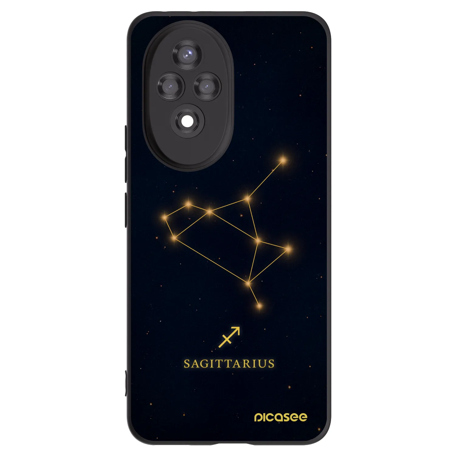 Picasee silikonowe czarne etui na Honor 200 Pro 5G - SAGITTARIUS