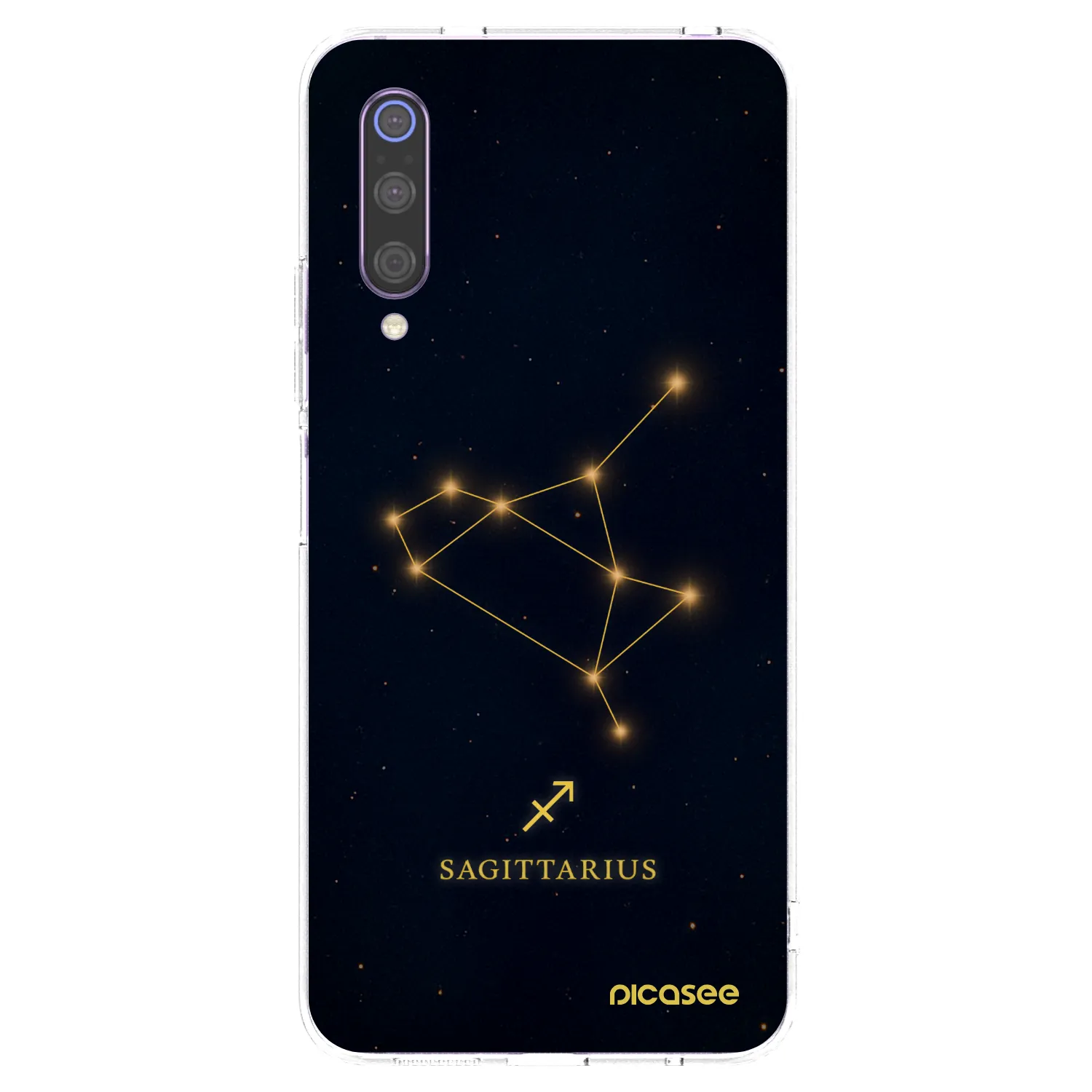 Picasee silikonowe przeźroczyste etui na Xiaomi Mi 9 - SAGITTARIUS