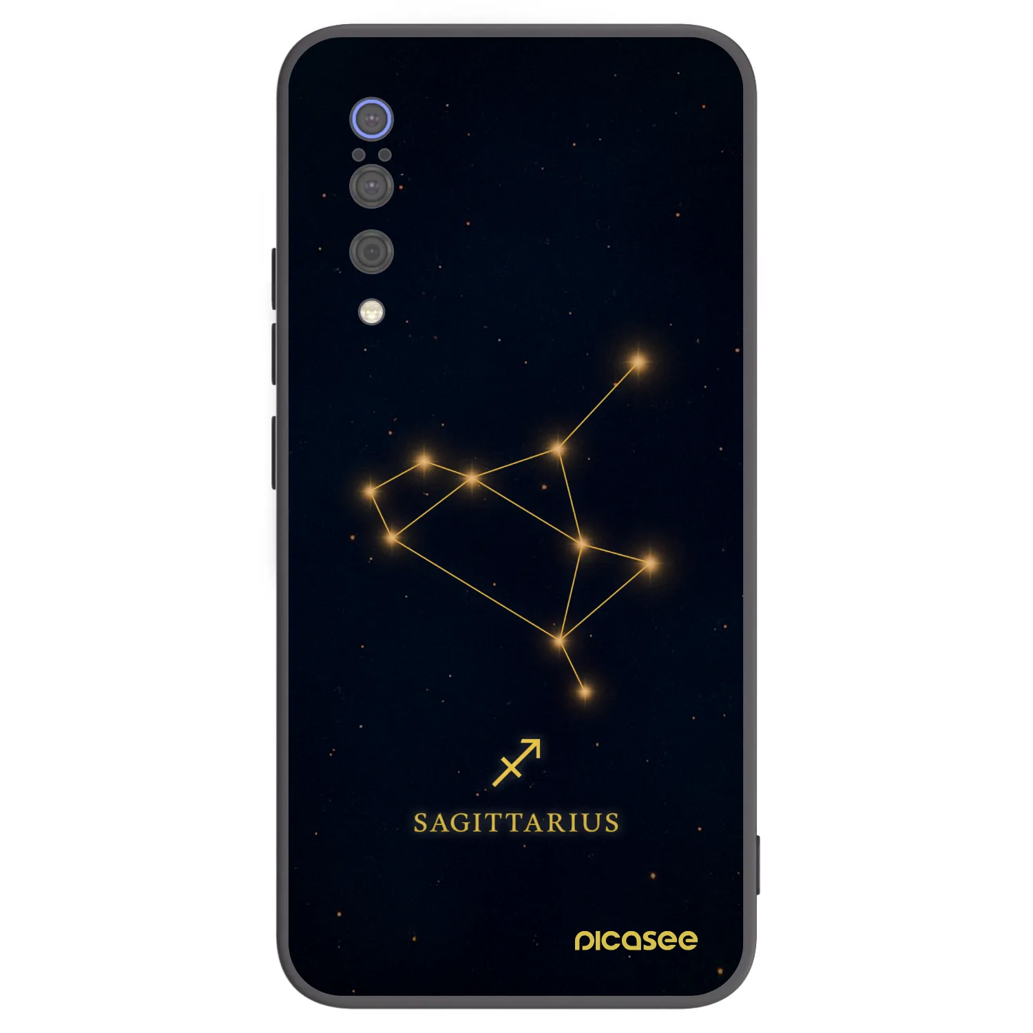 Picasee silikonowe czarne etui na Xiaomi Mi 9 - SAGITTARIUS
