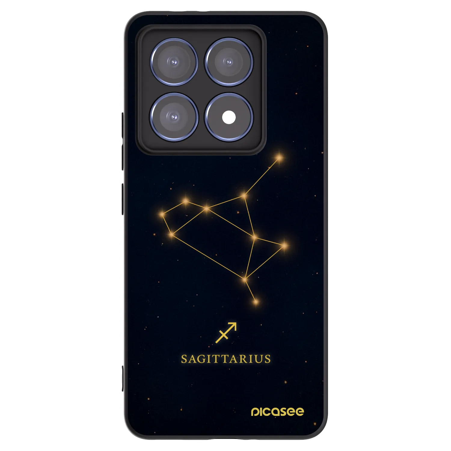 Picasee silikonowe czarne etui na Xiaomi 14T Pro - SAGITTARIUS