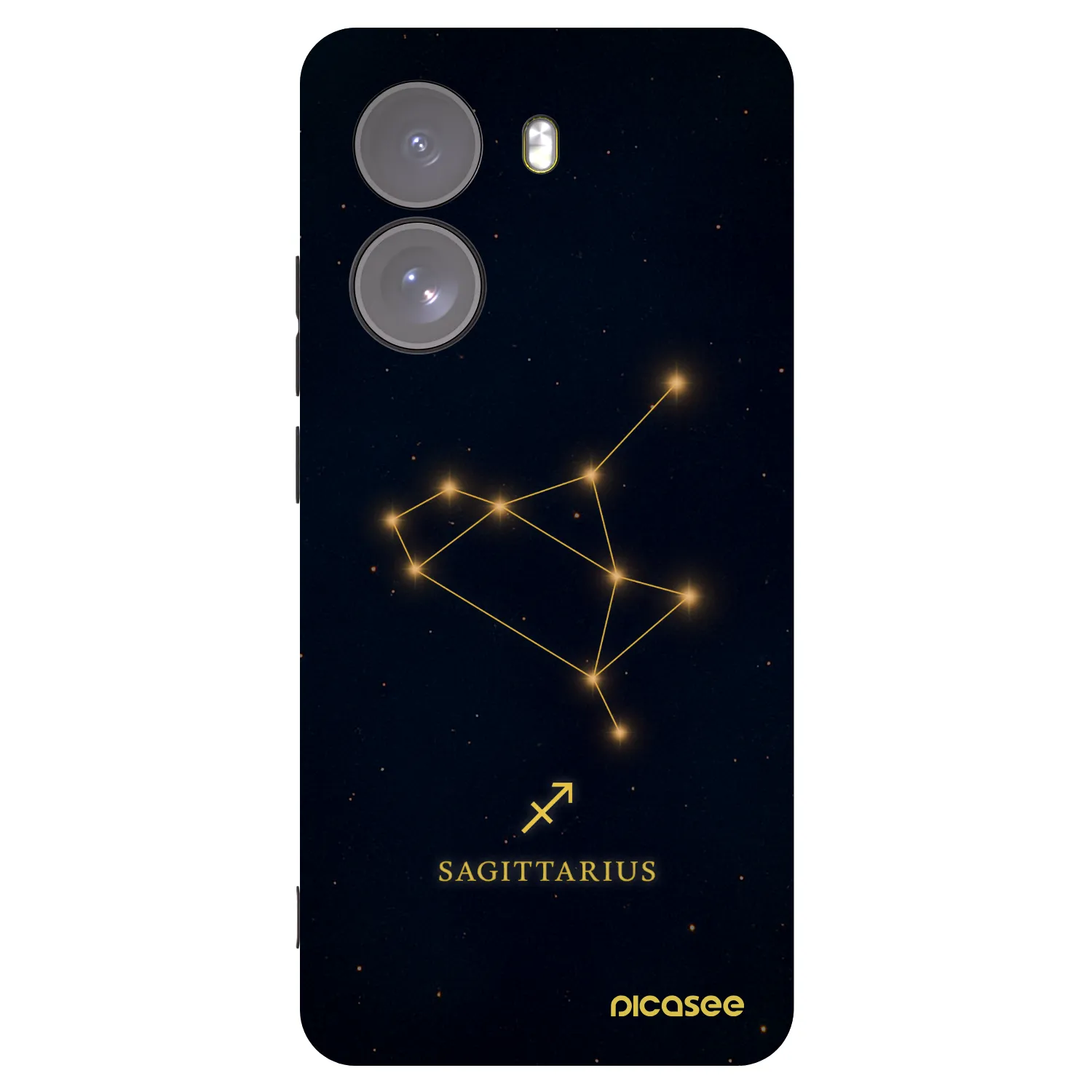 Picasee silikonowe czarne etui na Xiaomi Poco X7 - SAGITTARIUS