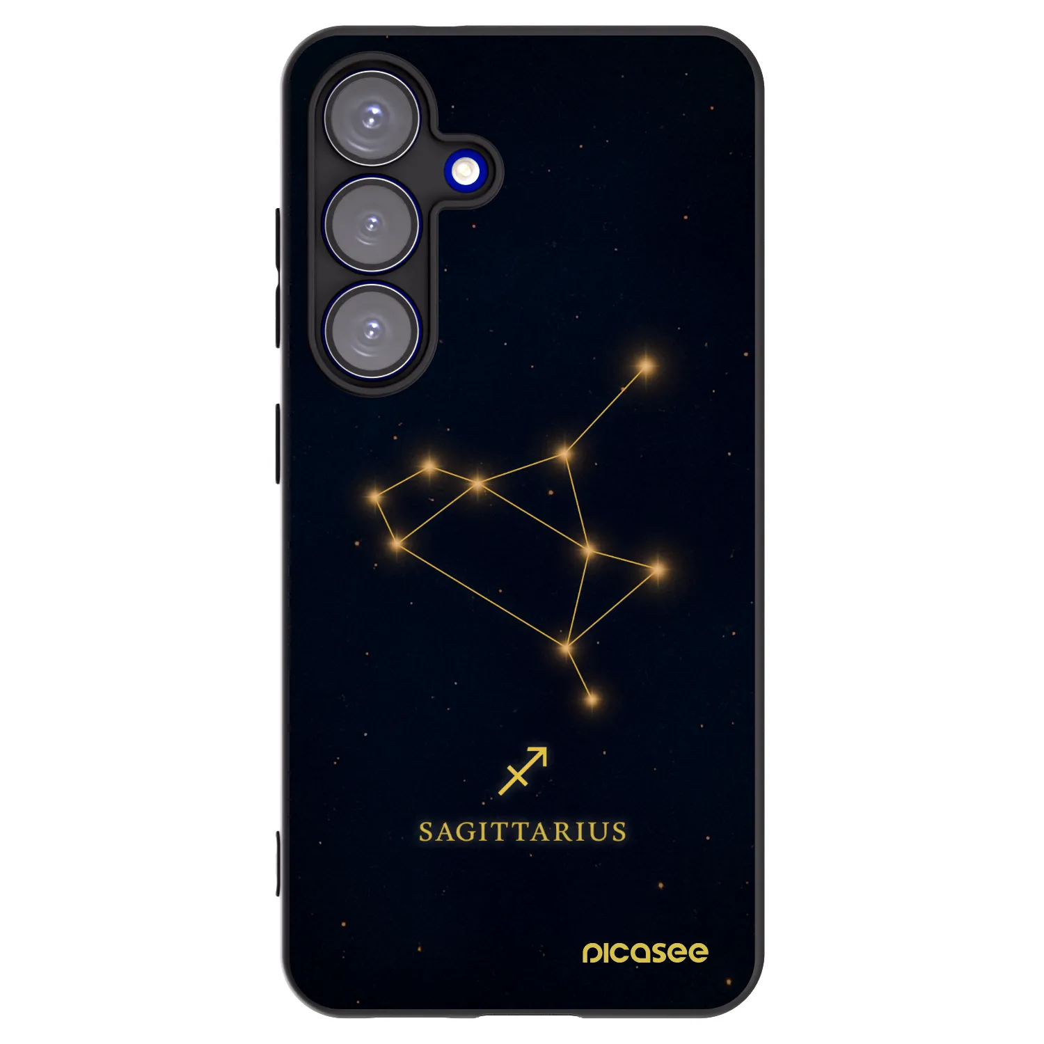 Picasee silikonowe czarne etui na Samsung Galaxy S25 5G - SAGITTARIUS