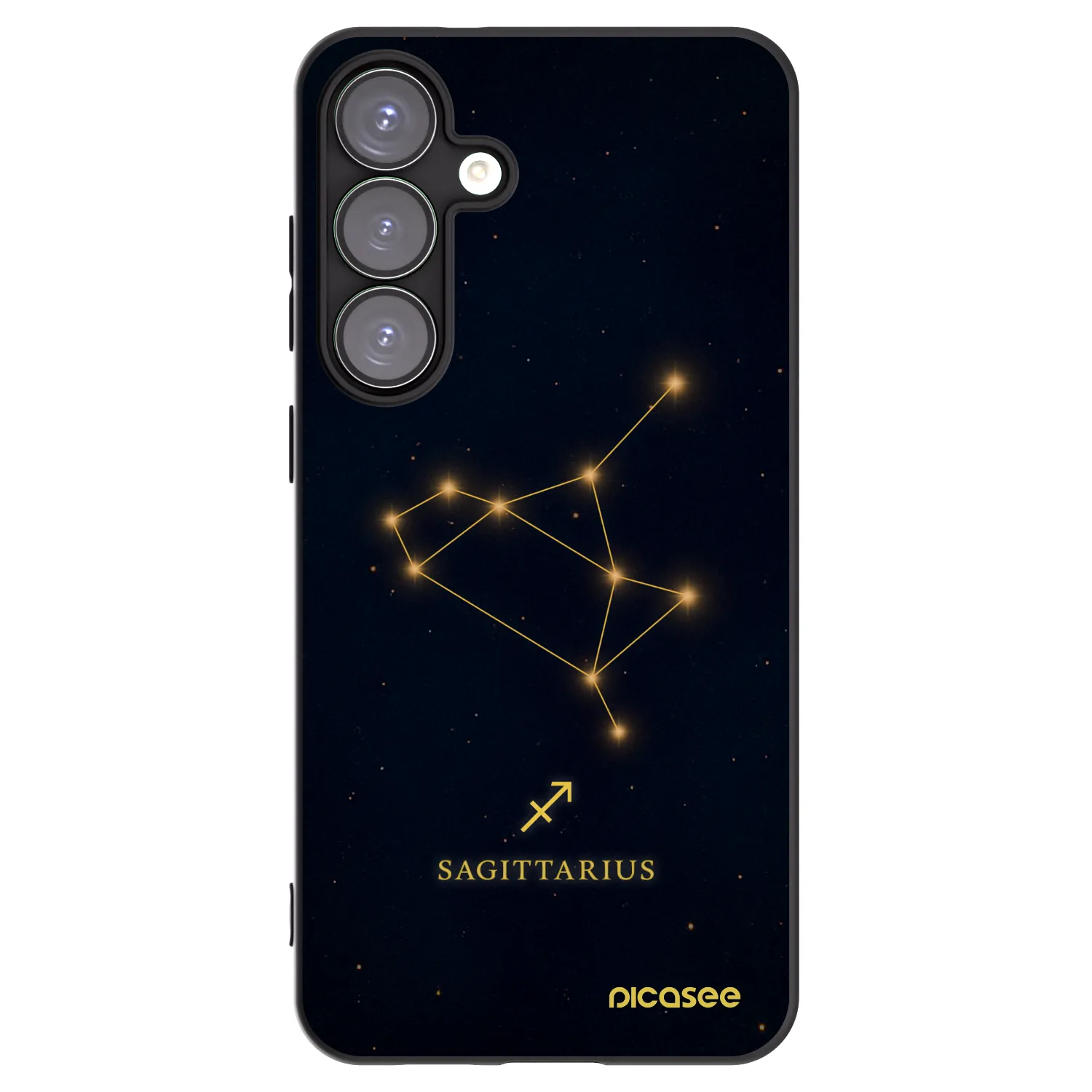 Picasee silikonowe czarne etui na Samsung Galaxy S25+ 5G - SAGITTARIUS