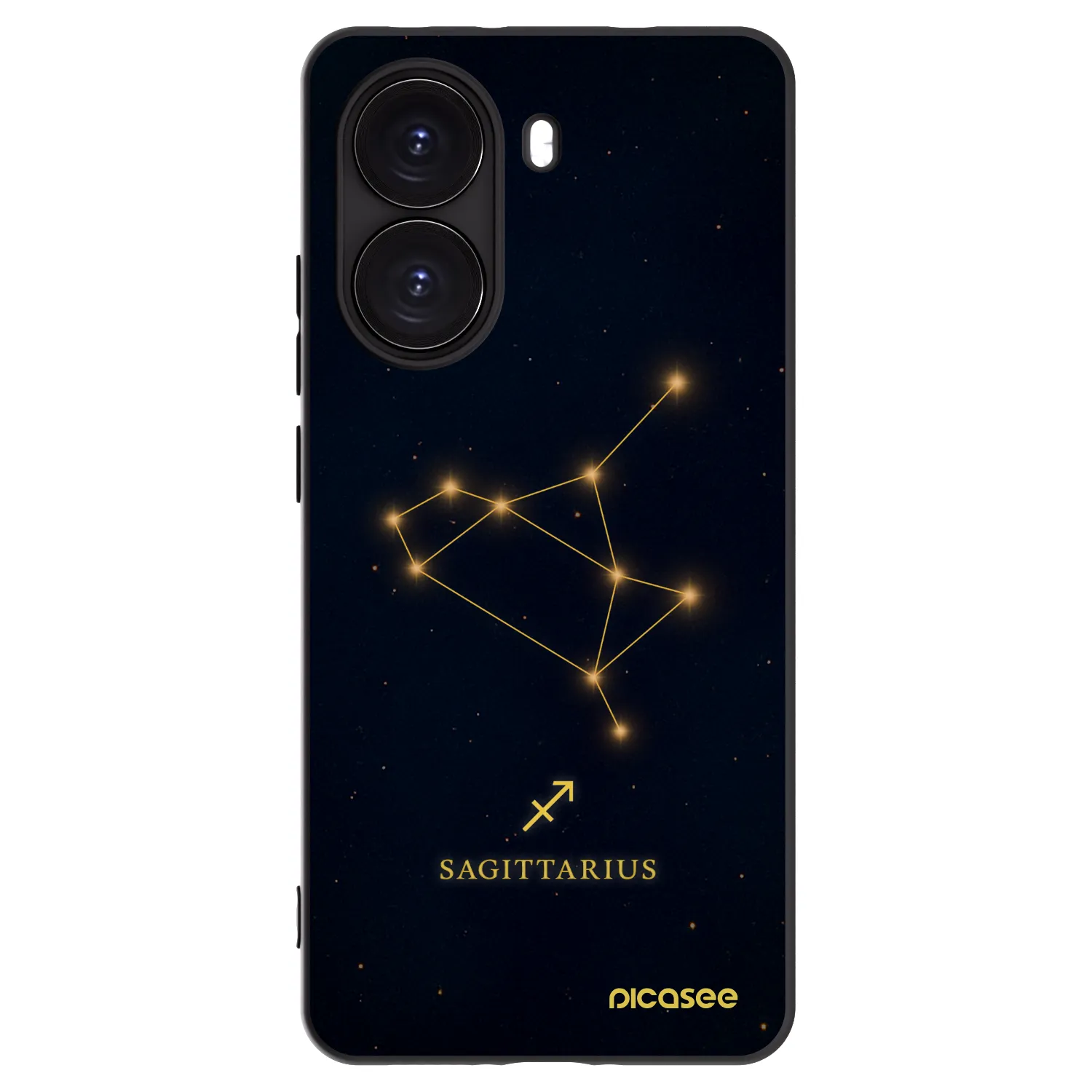 Picasee silikonowe czarne etui na Xiaomi Poco X7 Pro 5G - SAGITTARIUS