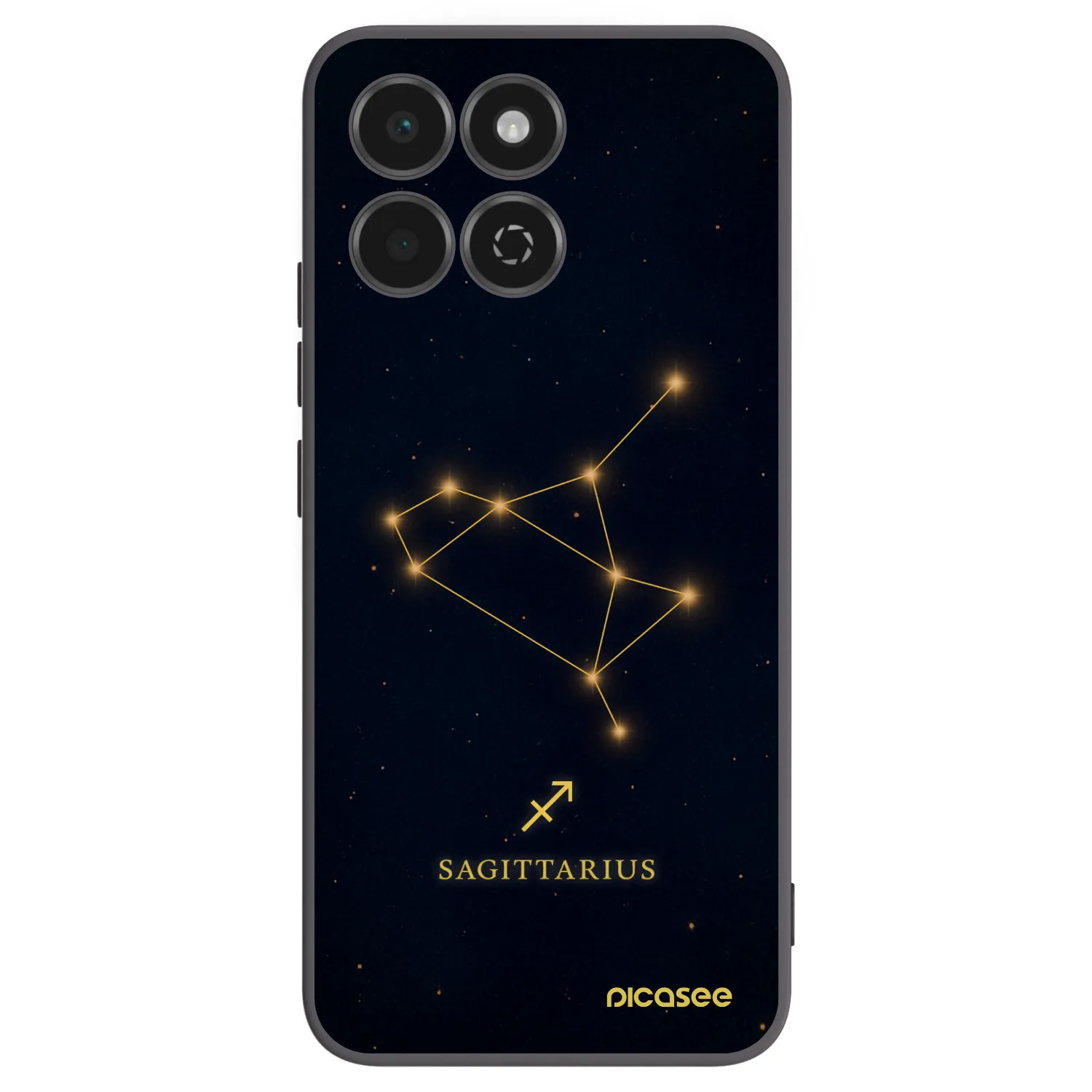 Picasee silikonowe czarne etui na Honor 200 Smart 5G - SAGITTARIUS
