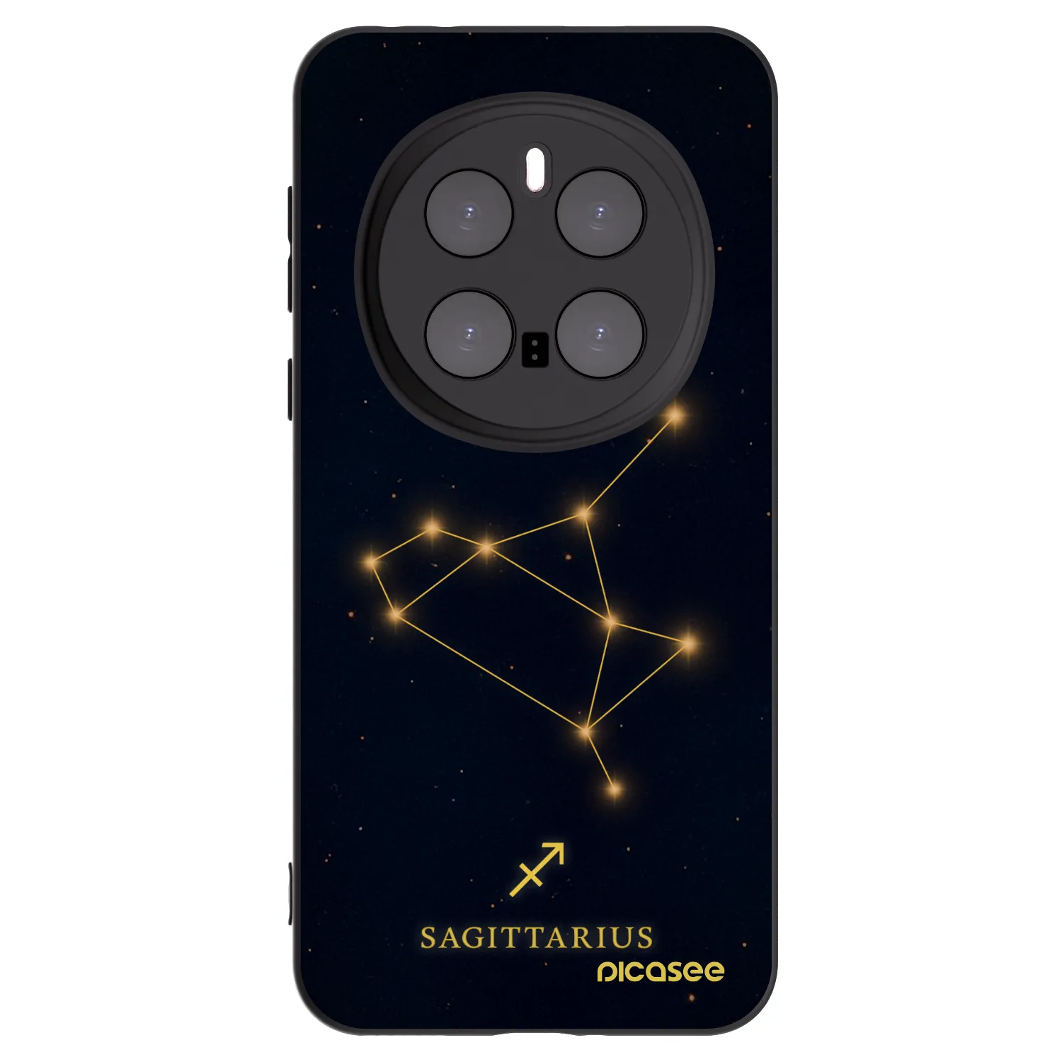 Picasee silikonowe czarne etui na Honor Magic7 Pro 5G - SAGITTARIUS
