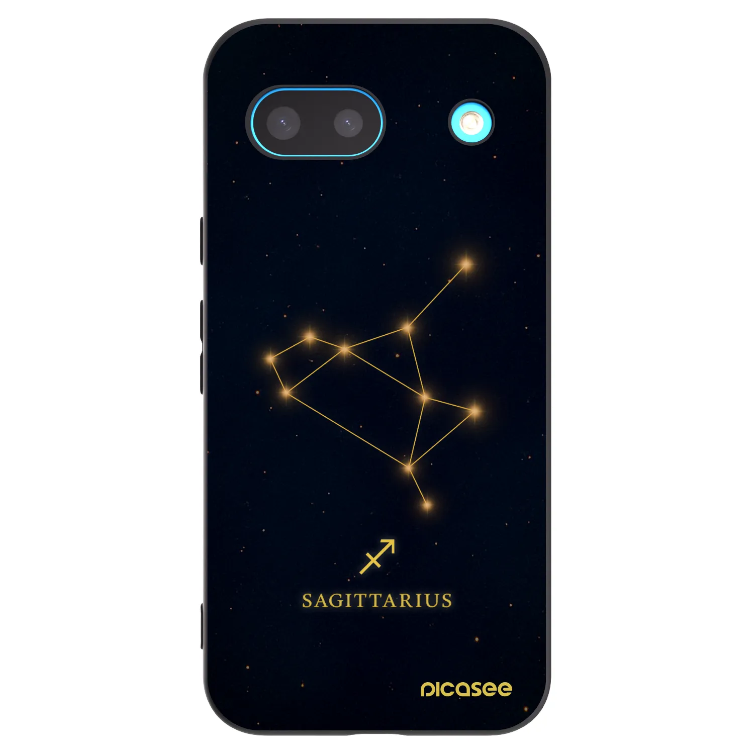 Picasee silikonowe czarne etui na Google Pixel 8 - SAGITTARIUS
