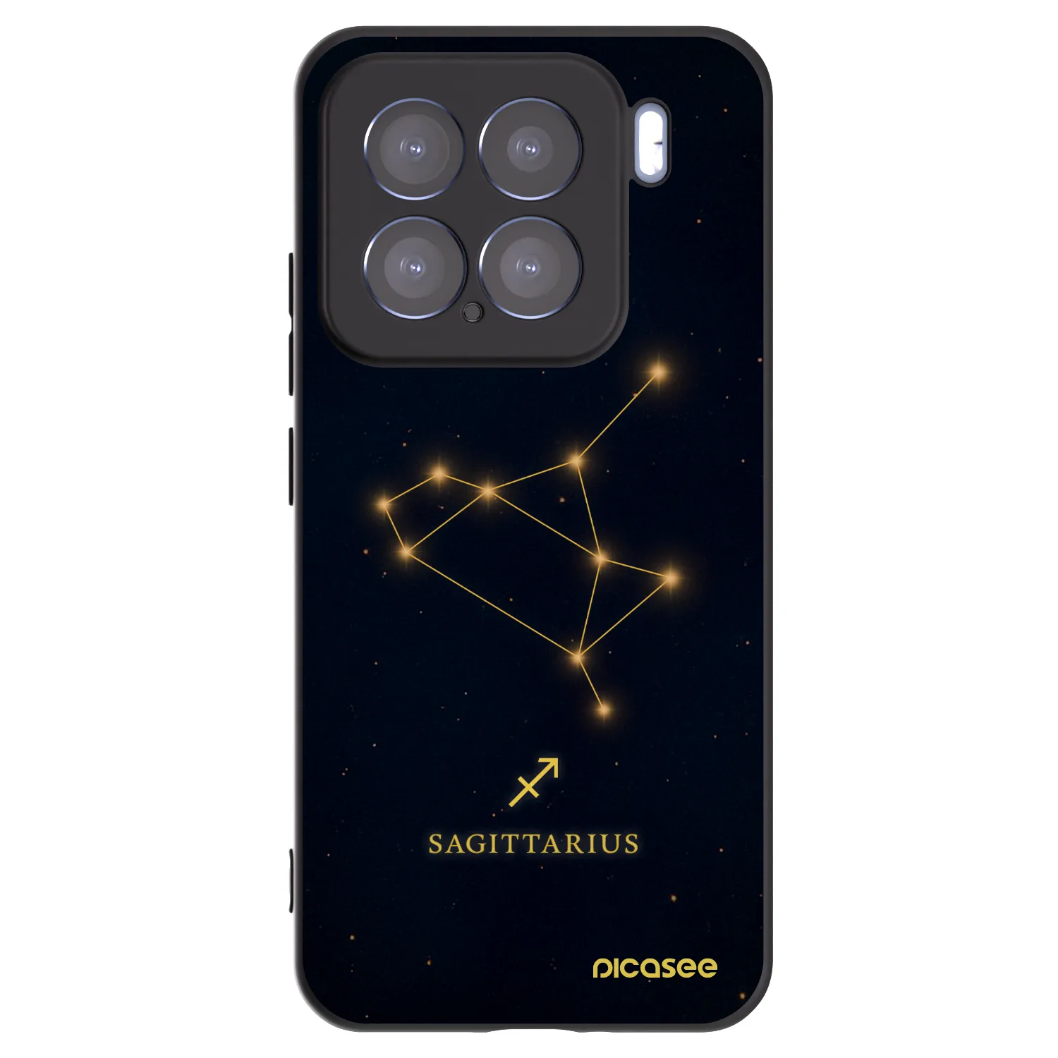 Picasee silikonowe czarne etui na Xiaomi 15 - SAGITTARIUS