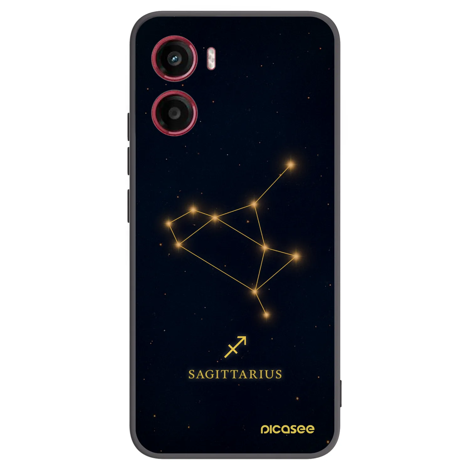 Picasee silikonowe czarne etui na Motorola Moto G05 - SAGITTARIUS