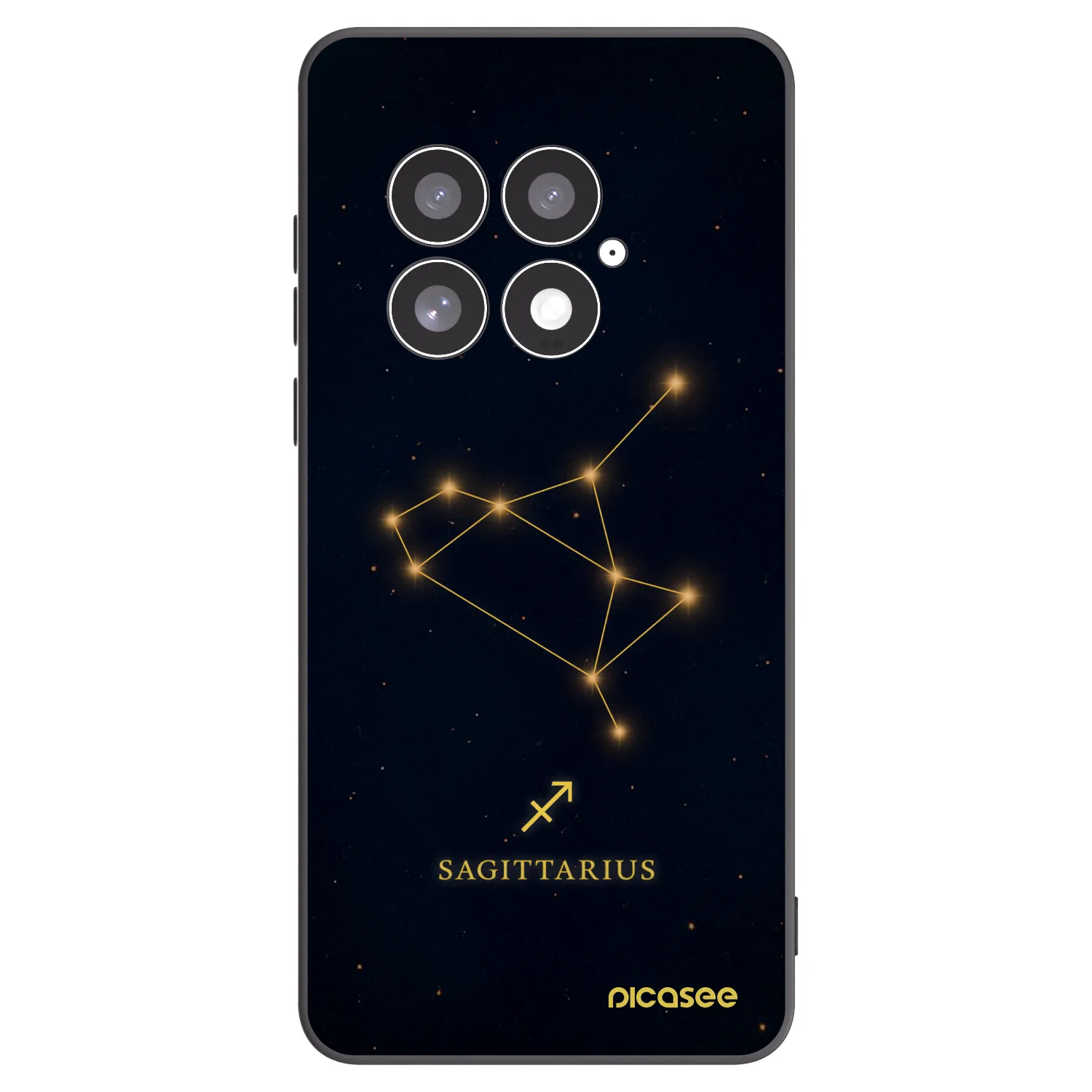 Picasee silikonowe czarne etui na OnePlus 13 5G - SAGITTARIUS