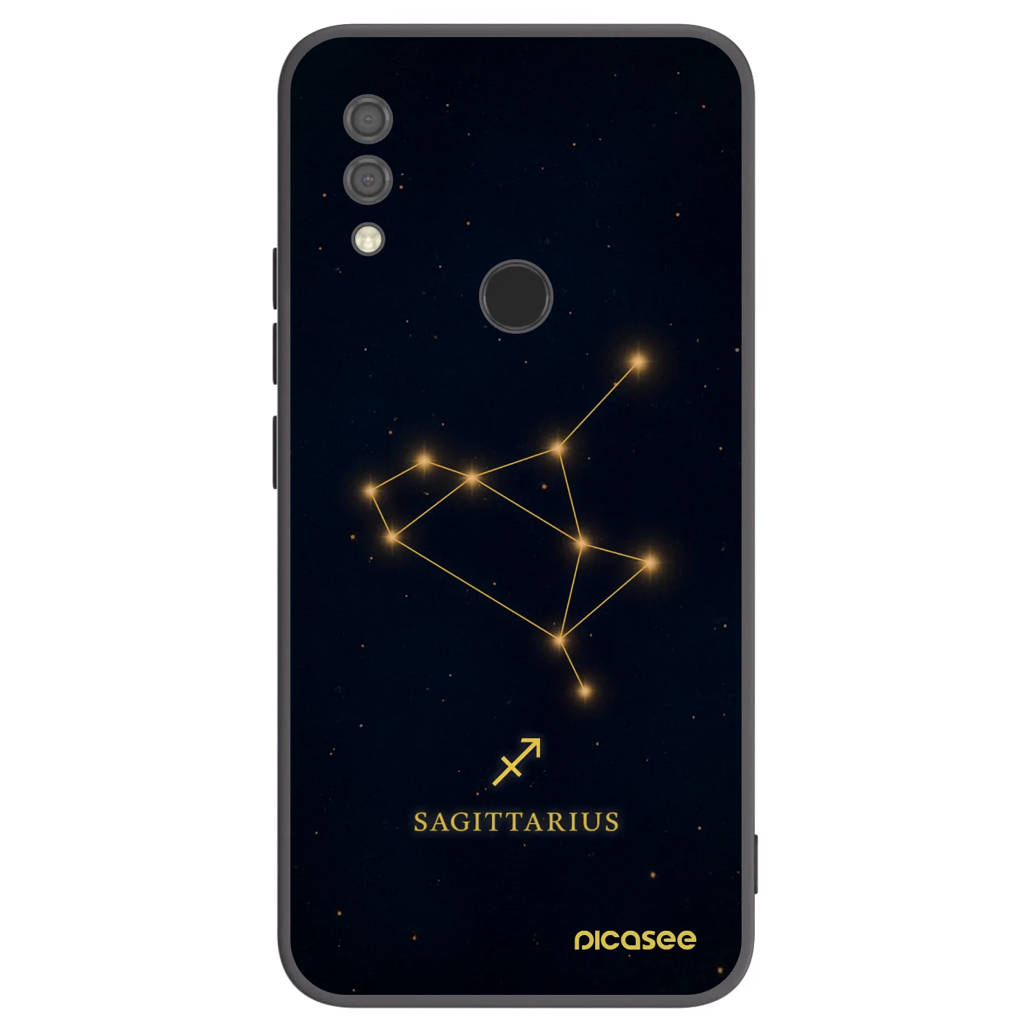 Picasee silikonowe czarne etui na Xiaomi Redmi 7 - SAGITTARIUS