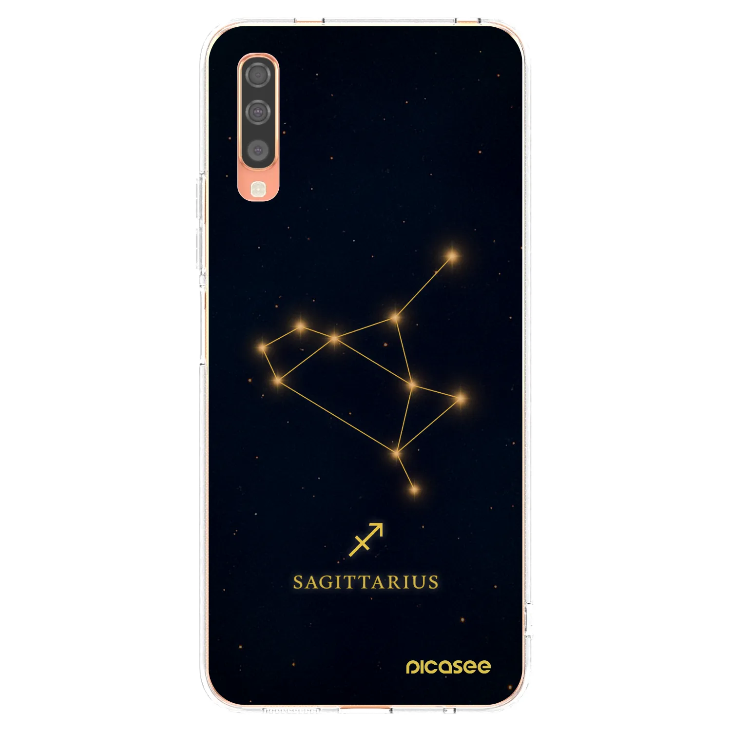 Picasee silikonowe przeźroczyste etui na Samsung Galaxy A70 A705F - SAGITTARIUS