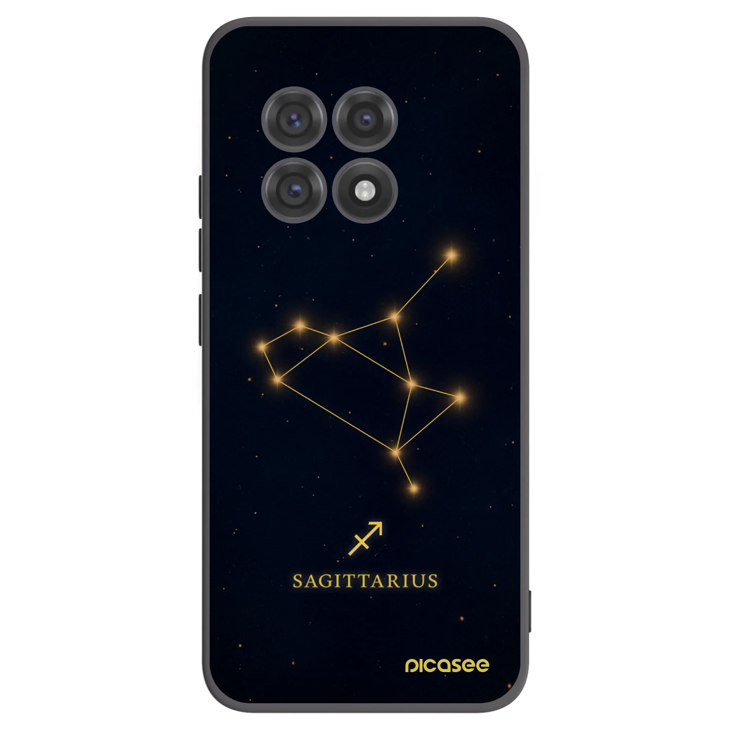 Picasee silikonowe czarne etui na OnePlus 13R 5G - SAGITTARIUS