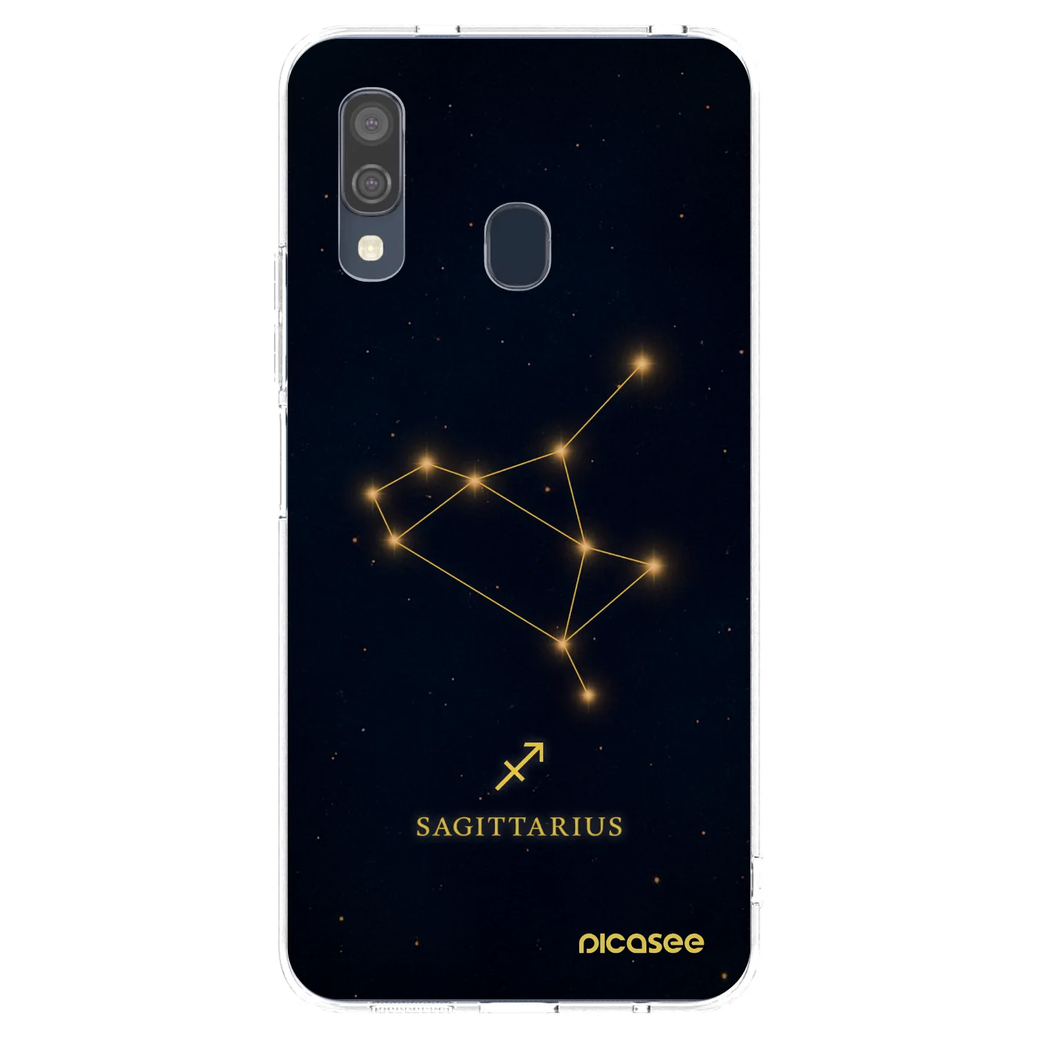 Picasee silikonowe przeźroczyste etui na Samsung Galaxy A40 A405F - SAGITTARIUS
