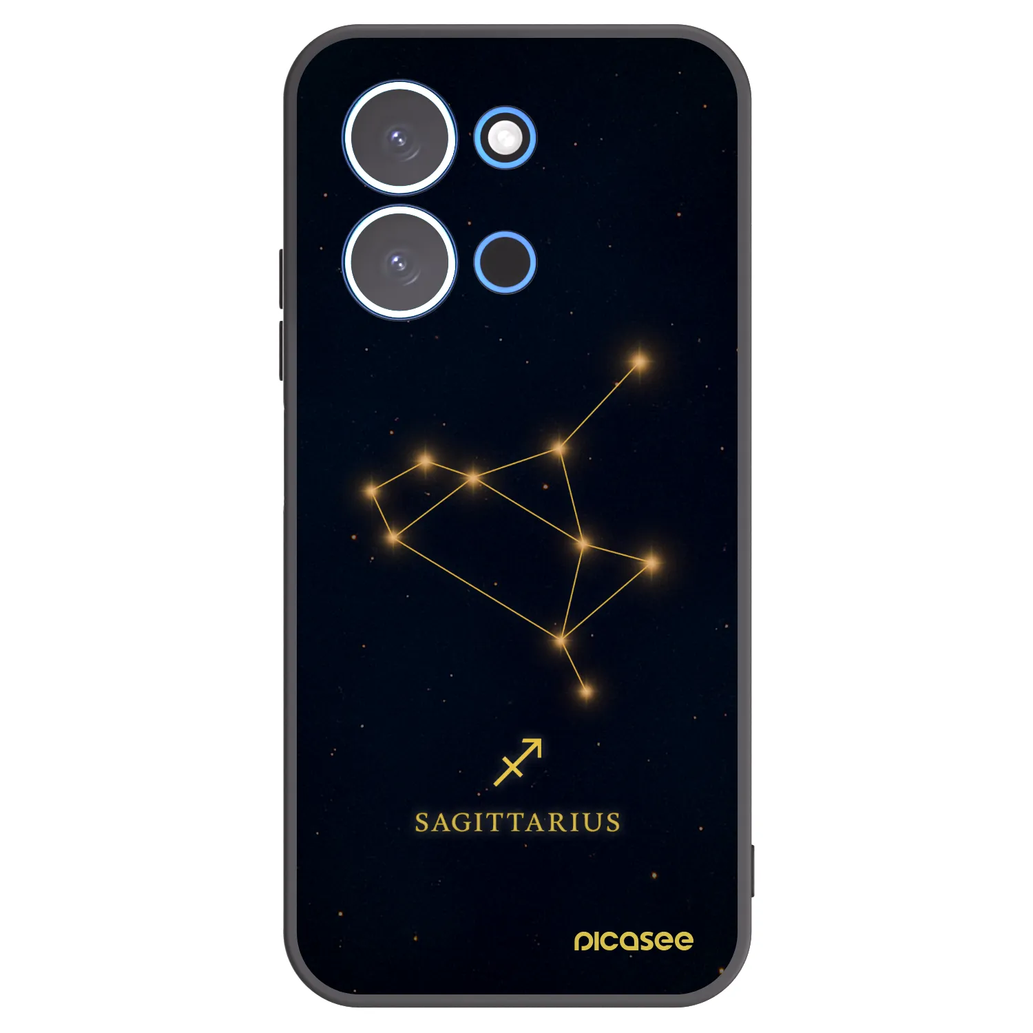 Picasee silikonowe czarne etui na Xiaomi Redmi 15C 4G - SAGITTARIUS