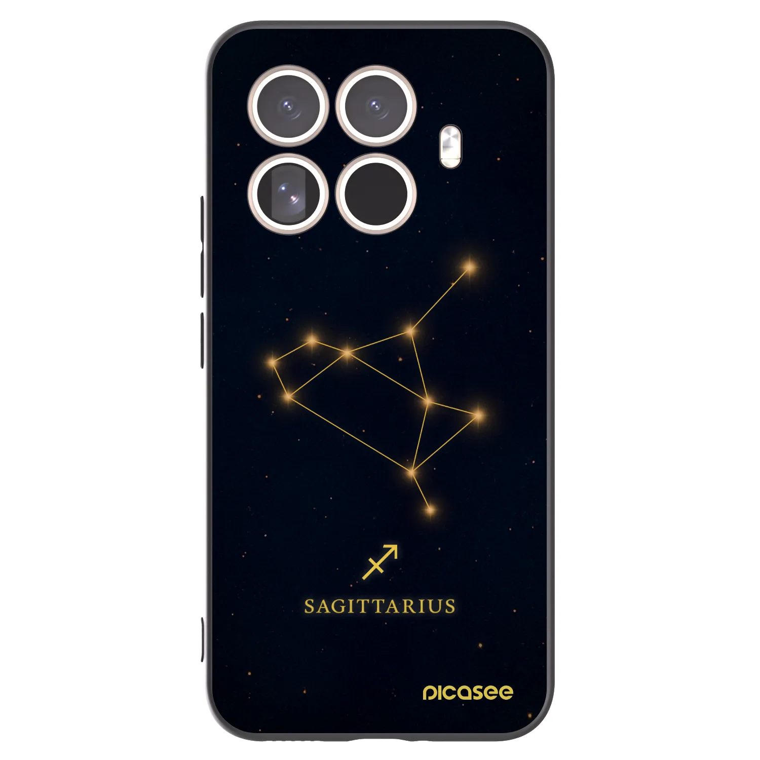 Picasee silikonowe czarne etui na Xiaomi 15T Pro - SAGITTARIUS