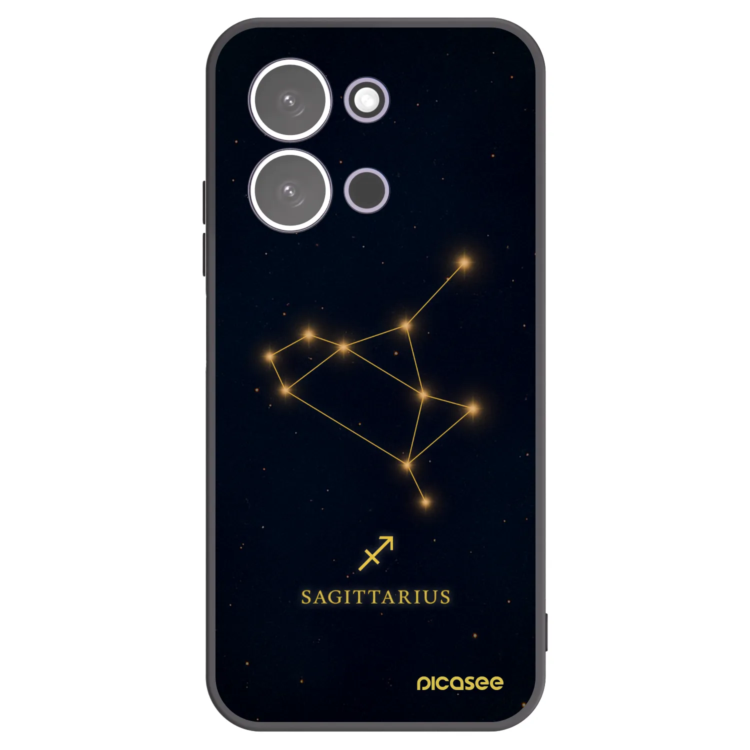 Picasee silikonowe czarne etui na Xiaomi Redmi 15C 5G - SAGITTARIUS