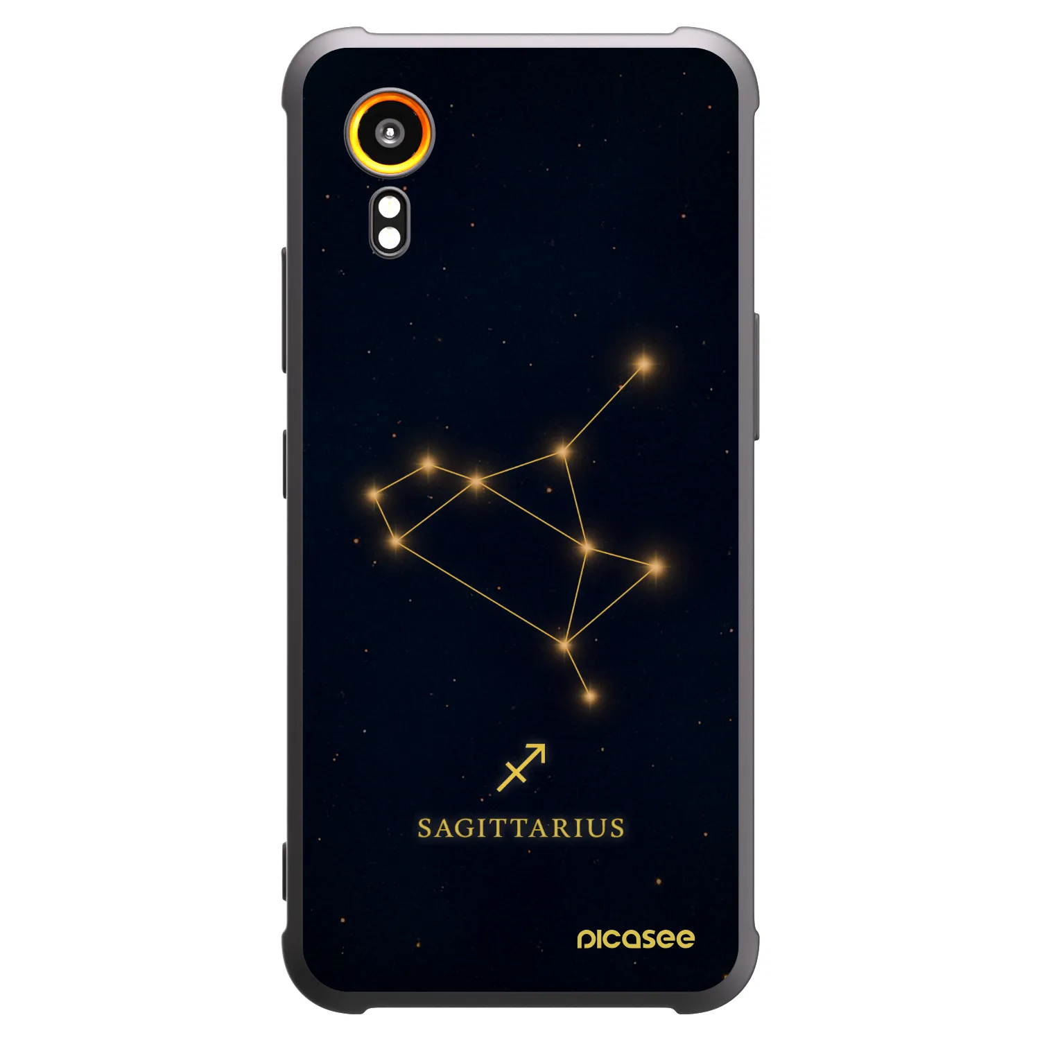Picasee silikonowe czarne etui na Samsung Galaxy Xcover 7 - SAGITTARIUS