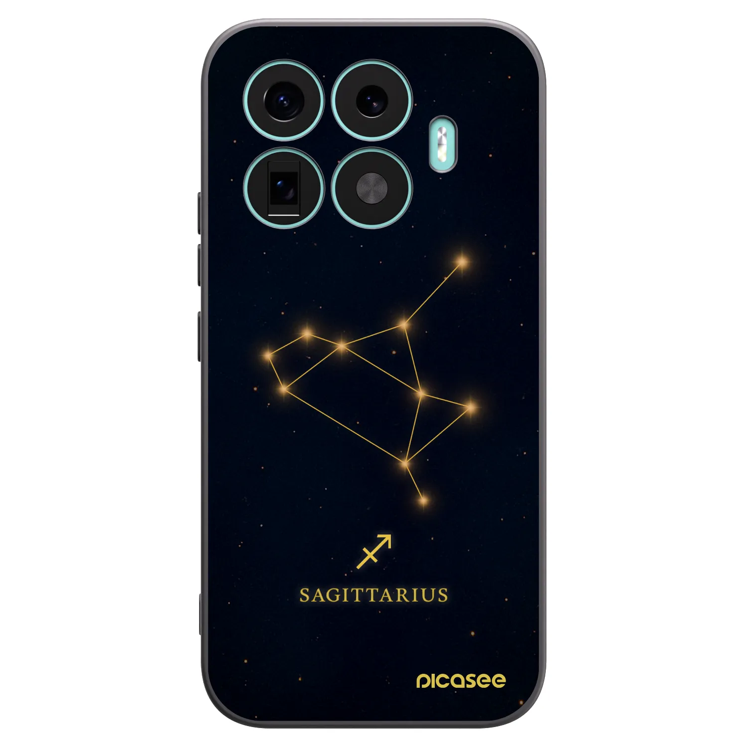 Picasee silikonowe czarne etui na Xiaomi 17T - SAGITTARIUS