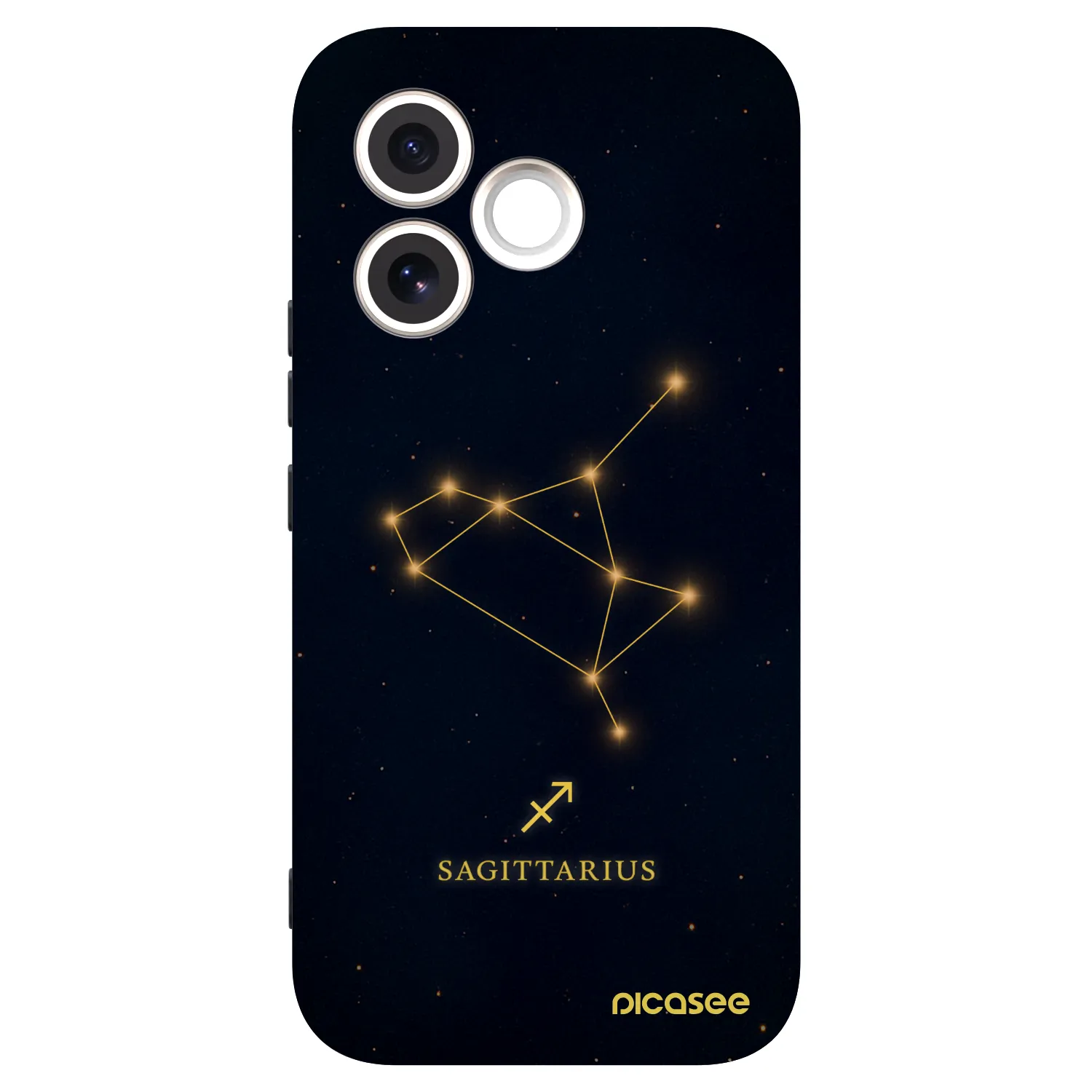 Picasee silikonowe czarne etui na Honor 600 Lite - SAGITTARIUS