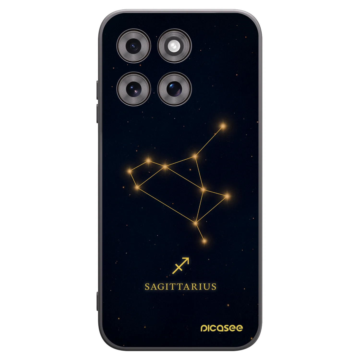 Picasee silikonowe czarne etui na Motorola Moto G77 - SAGITTARIUS