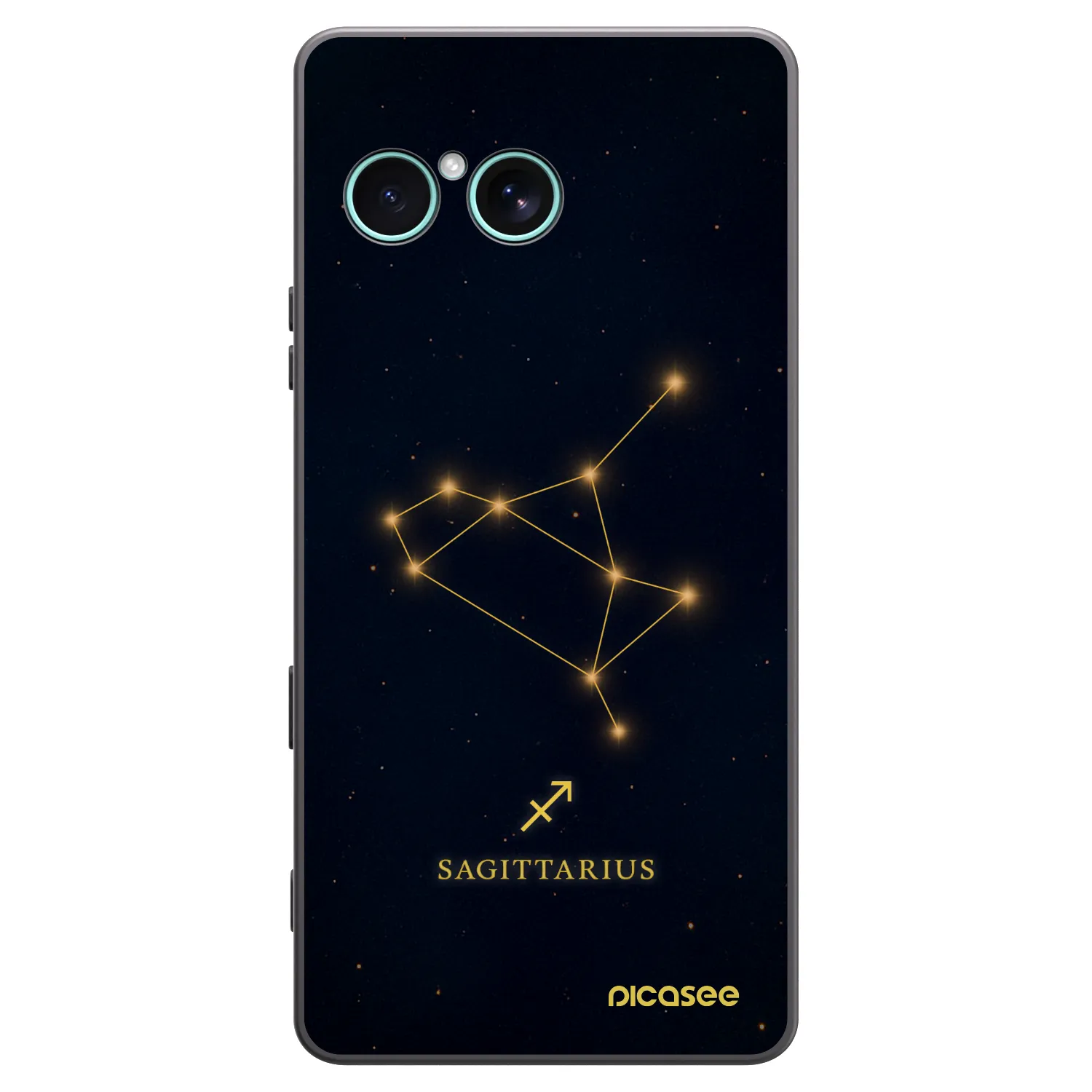 Picasee silikonowe czarne etui na Sony Xperia 10 VII - SAGITTARIUS