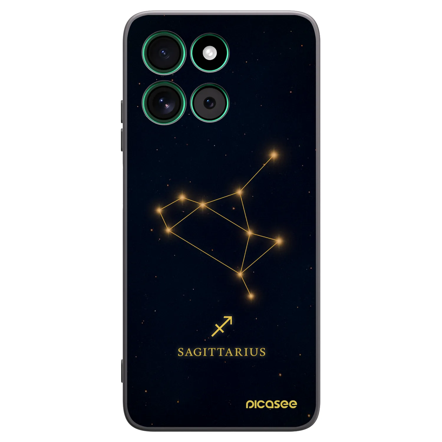 Picasee silikonowe czarne etui na Motorola Moto G57 Power - SAGITTARIUS