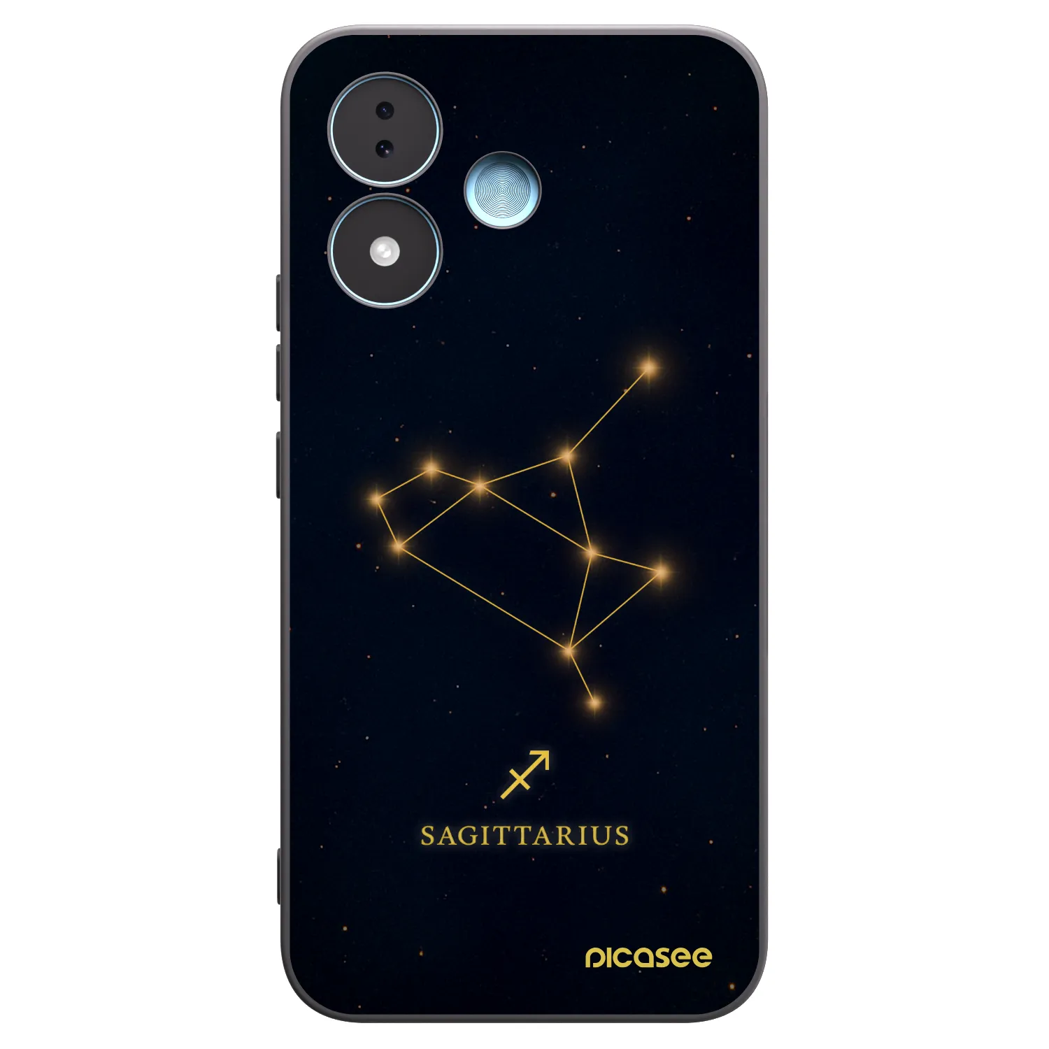 Picasee silikonowe czarne etui na Xiaomi Redmi Note 17 5G - SAGITTARIUS