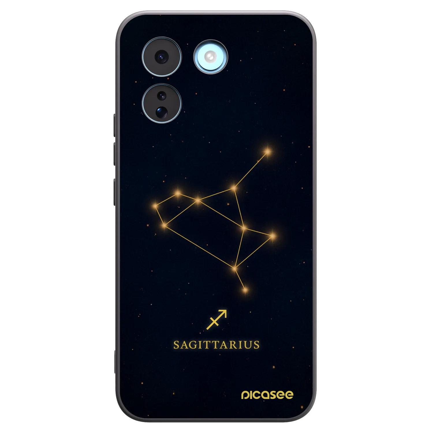 Picasee silikonowe czarne etui na Xiaomi Redmi Note 17 Pro MAX 5G - SAGITTARIUS