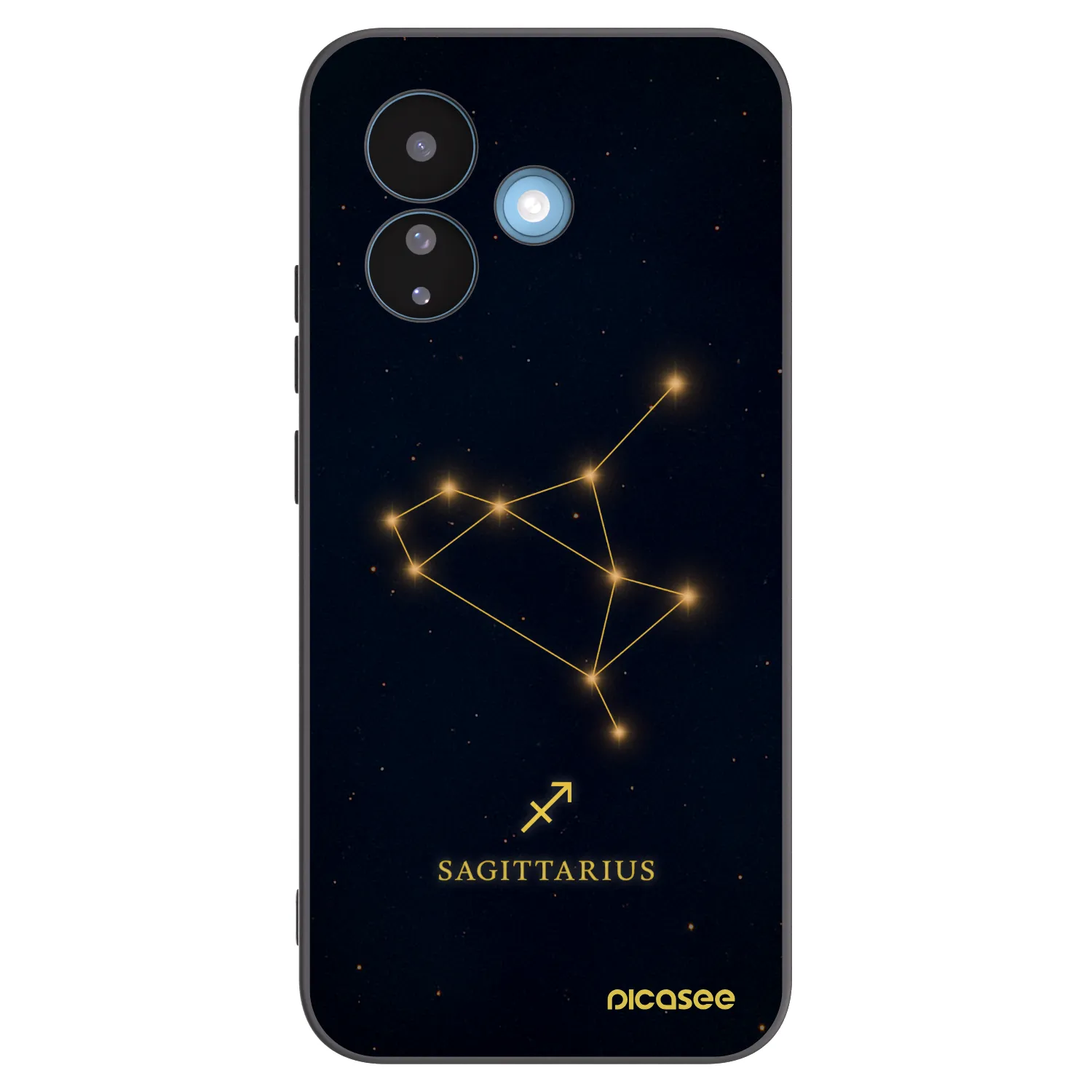 Picasee silikonowe czarne etui na Xiaomi Redmi Note 17 Pro 5G - SAGITTARIUS