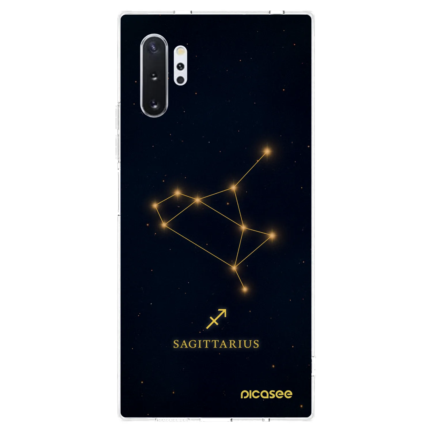 Picasee silikonowe przeźroczyste etui na Samsung Galaxy Note 10+ N975F - SAGITTARIUS