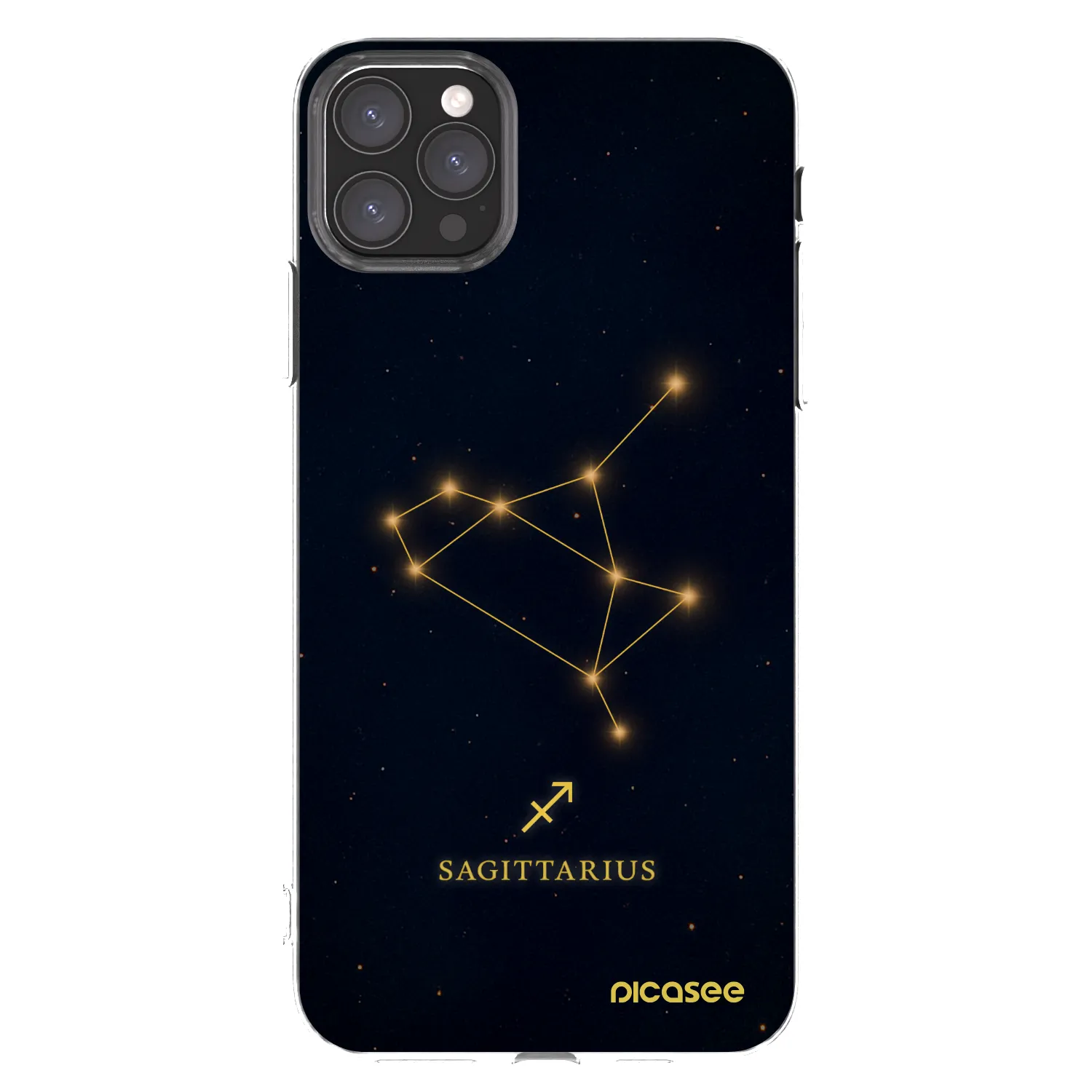 Picasee silikonowe przeźroczyste etui na Apple iPhone 11 Pro Max - SAGITTARIUS