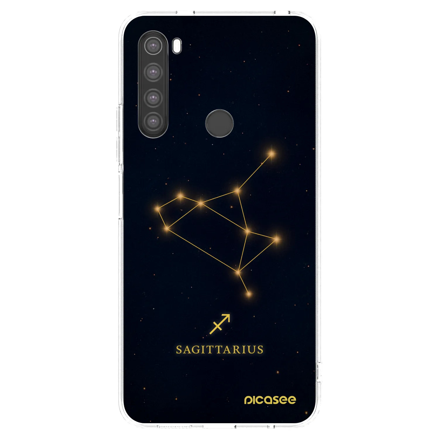 Picasee silikonowe przeźroczyste etui na Xiaomi Redmi Note 8 - SAGITTARIUS
