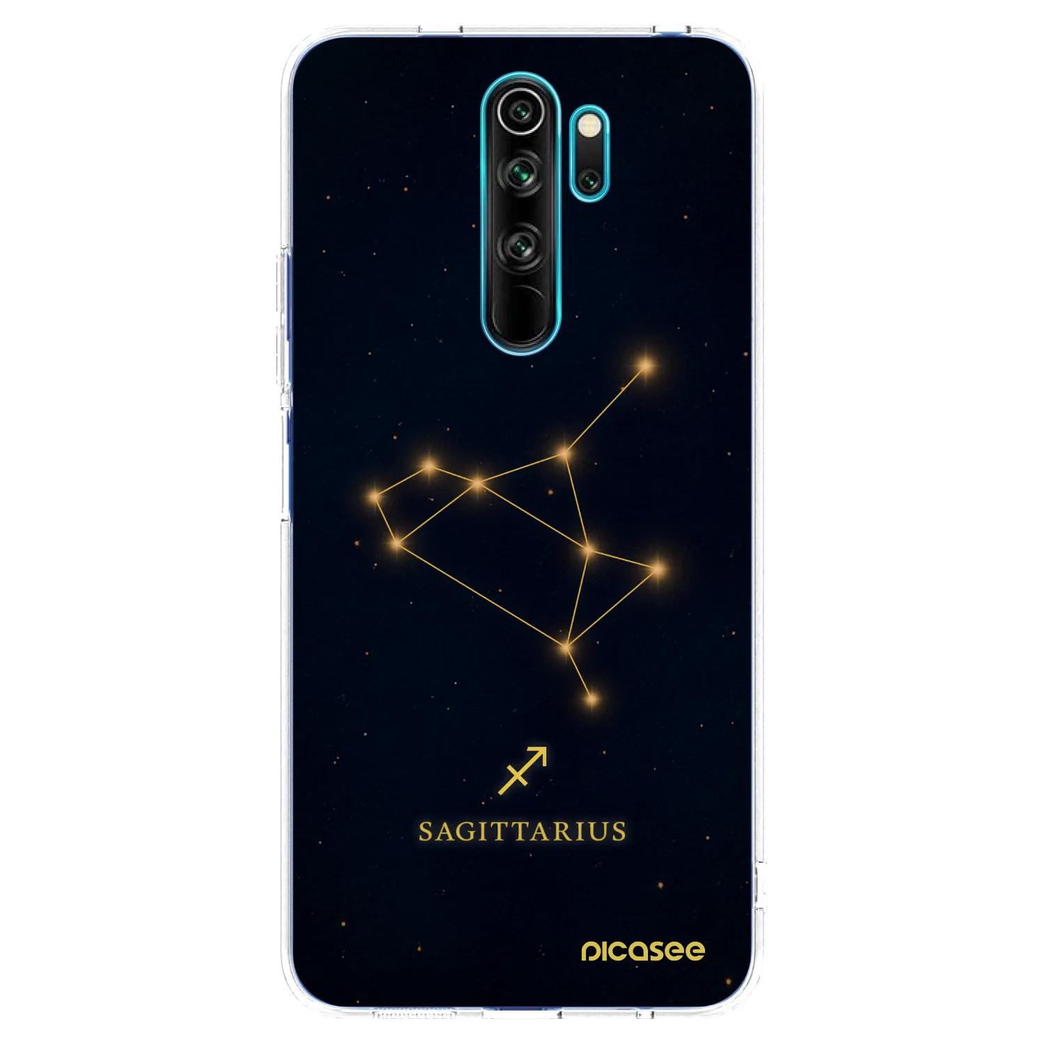 Picasee silikonowe przeźroczyste etui na Xiaomi Redmi Note 8 Pro - SAGITTARIUS