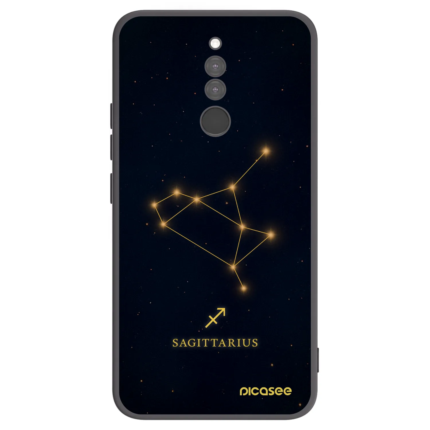 Picasee silikonowe czarne etui na Xiaomi Redmi 8 - SAGITTARIUS